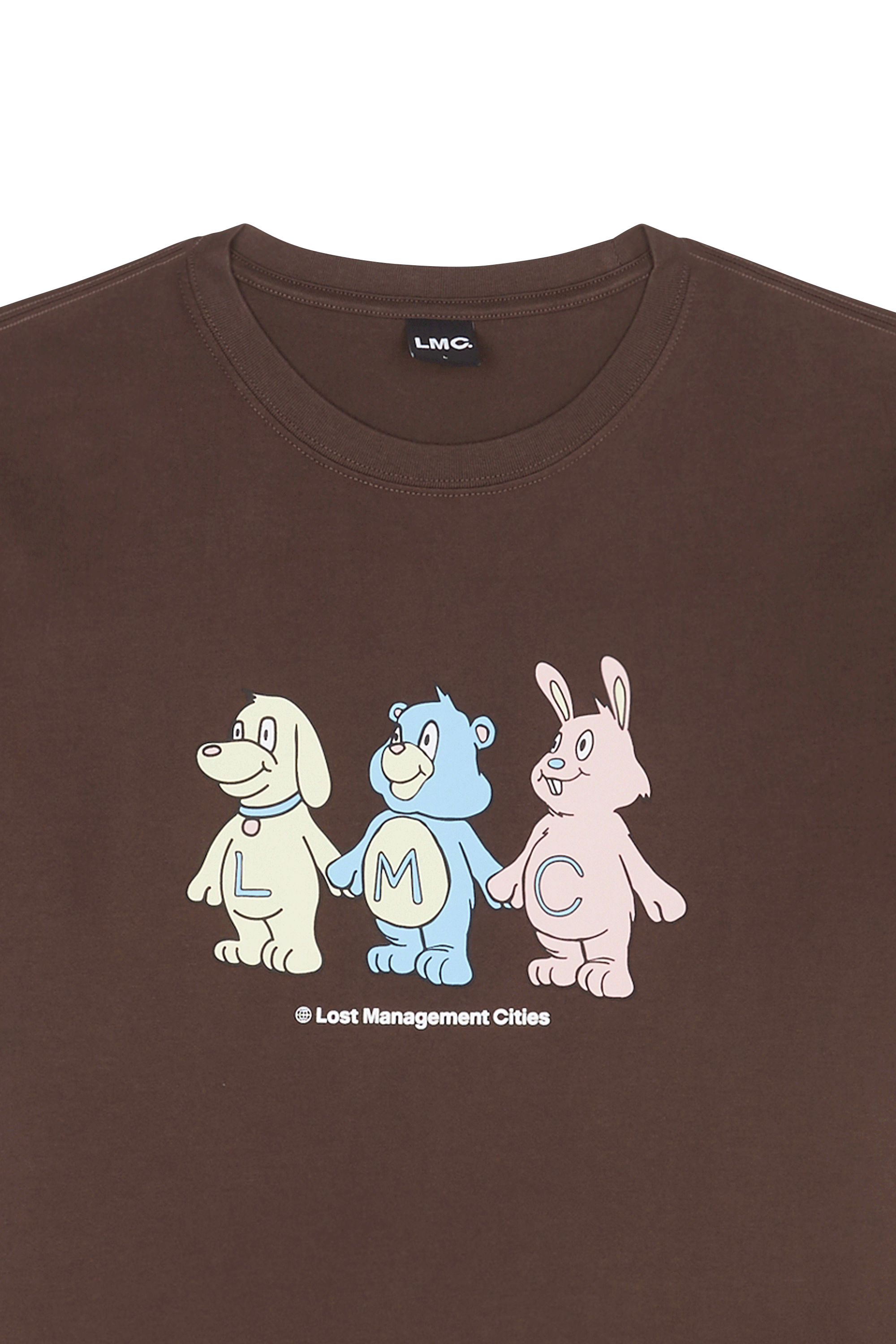 Tee-shirt | Marron LOST MANAGEMENT CITIES Homme
