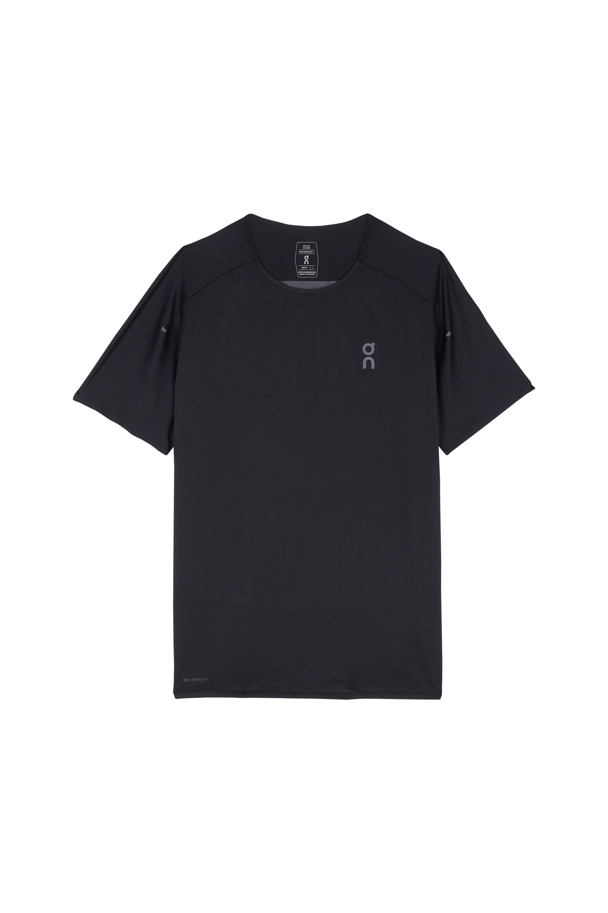 Regular-fit round-neck cotton T-shirt ON Black