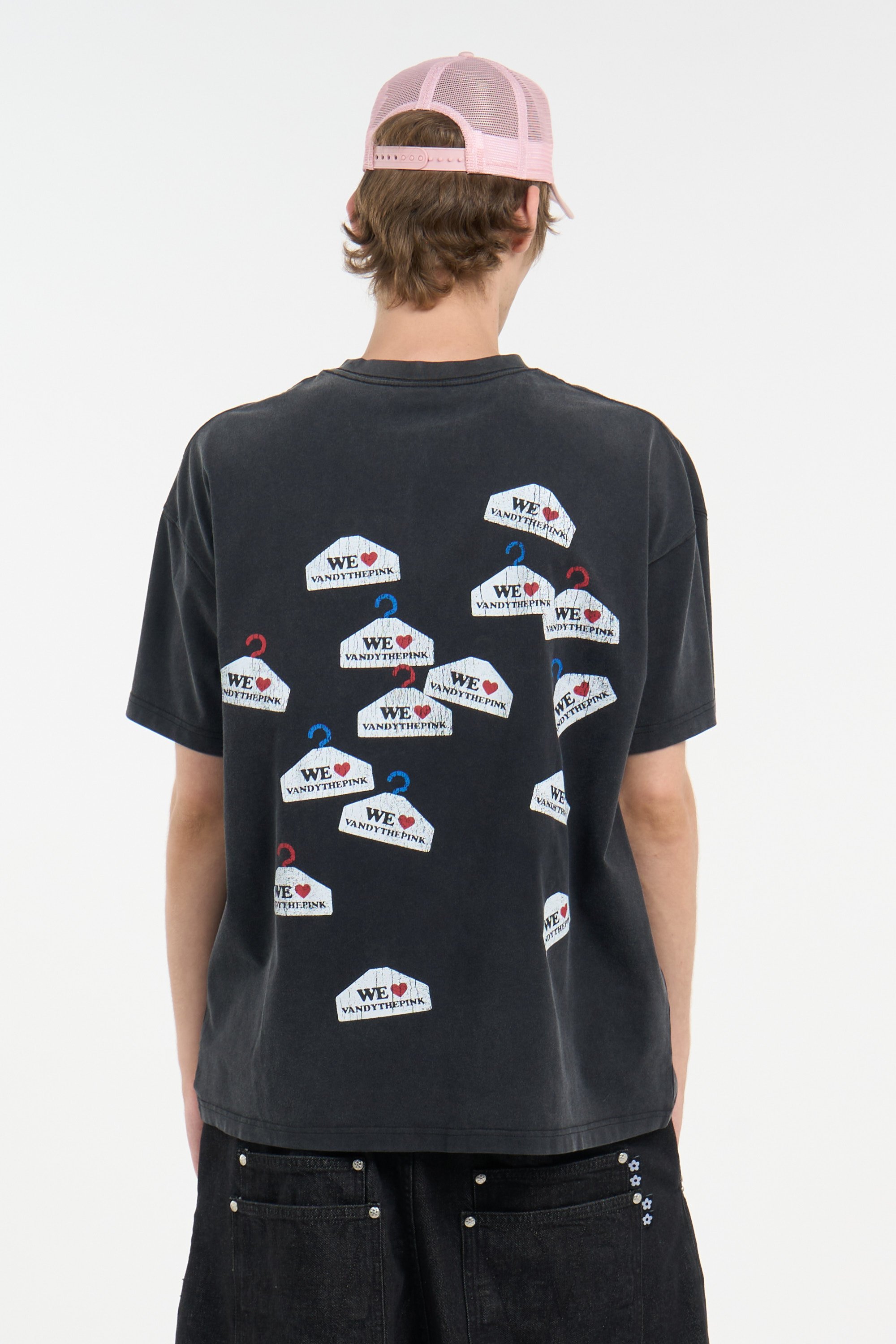 Regular-fit round-neck cotton T-shirt | Black VANDYTHEPINK Men