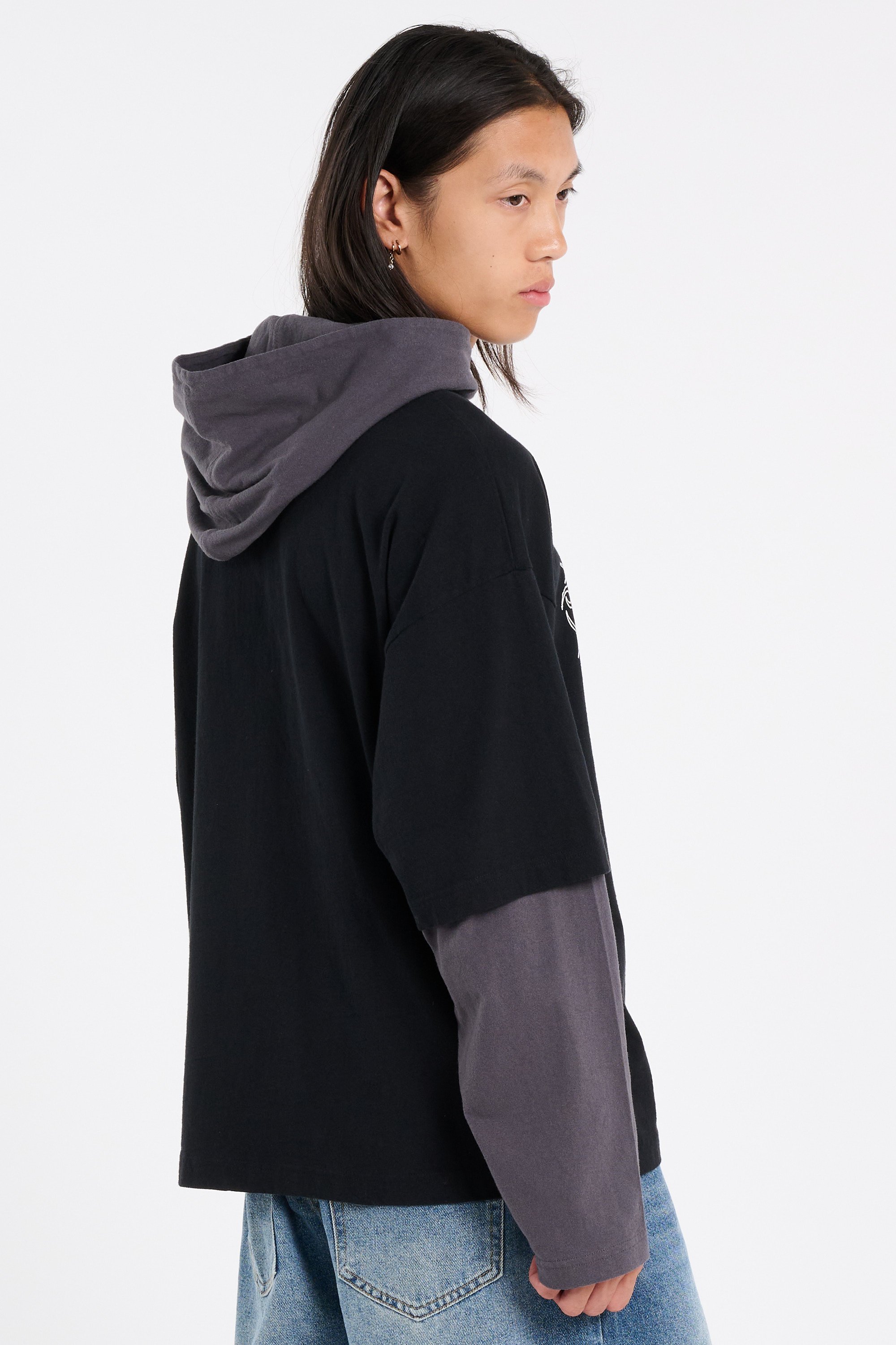 Hoodie | Noir WASTED Homme