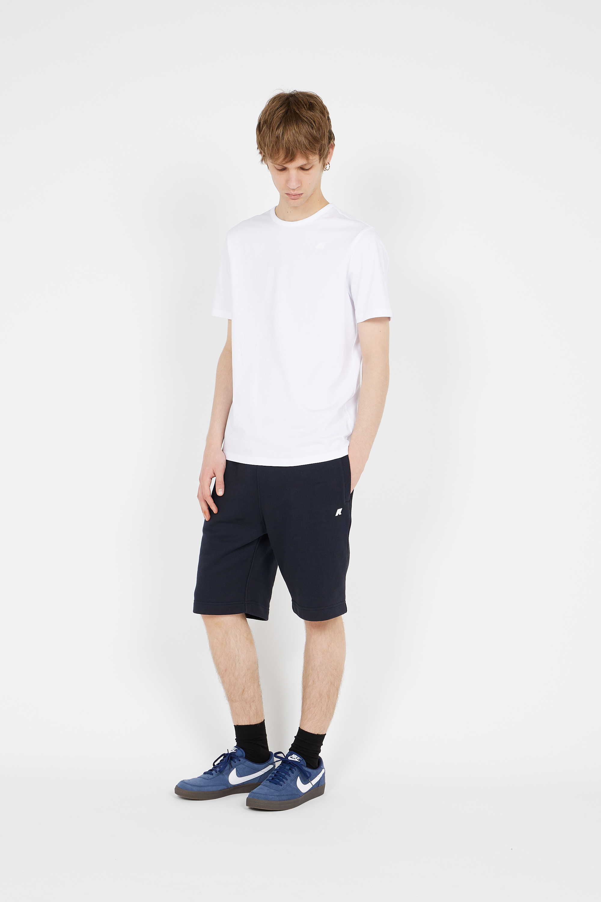 Regular-fit round-neck cotton T-shirt White