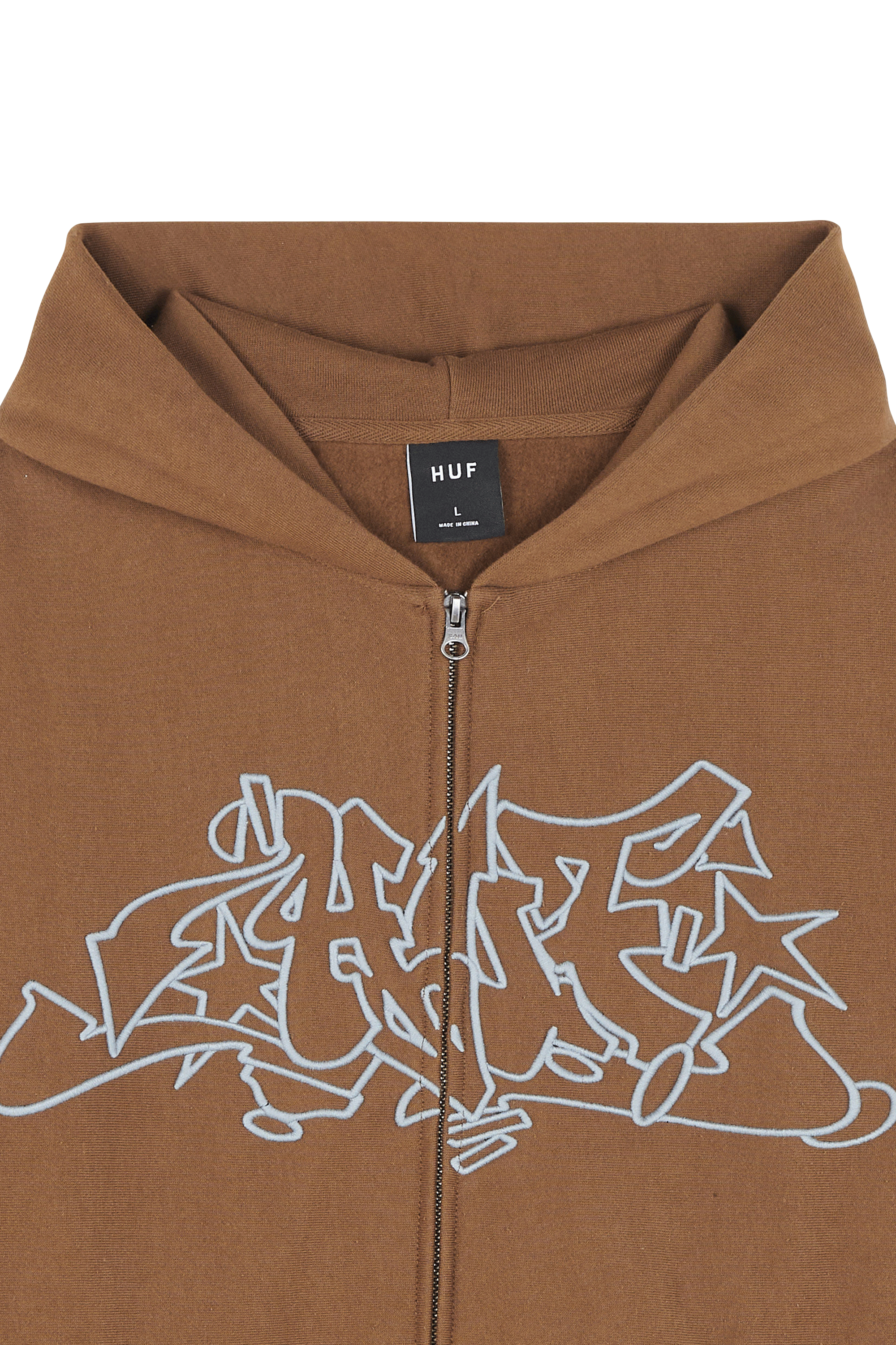 Hoodie zippé Marron