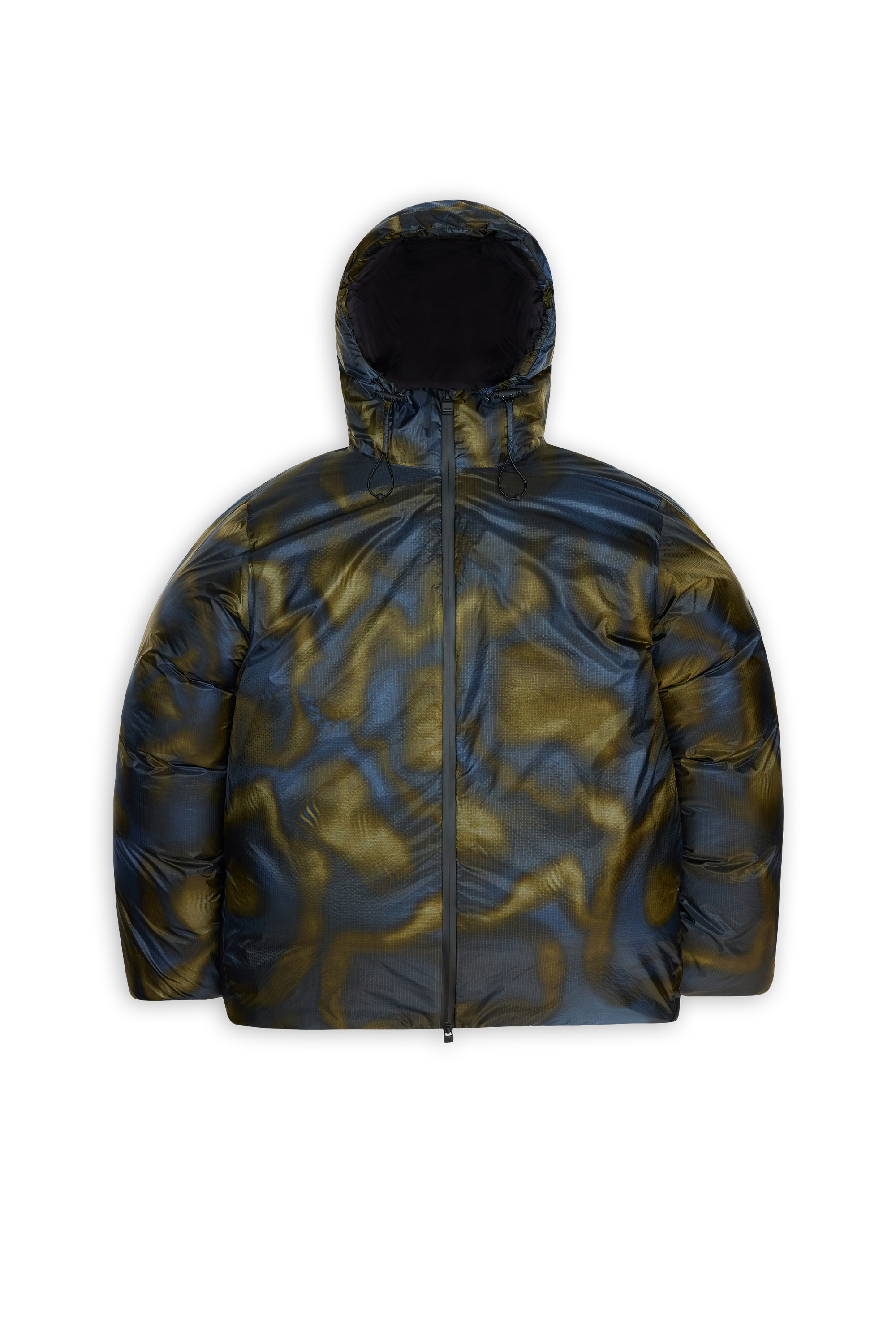 Lightweight quilted padded jacket with high neck Multicolored