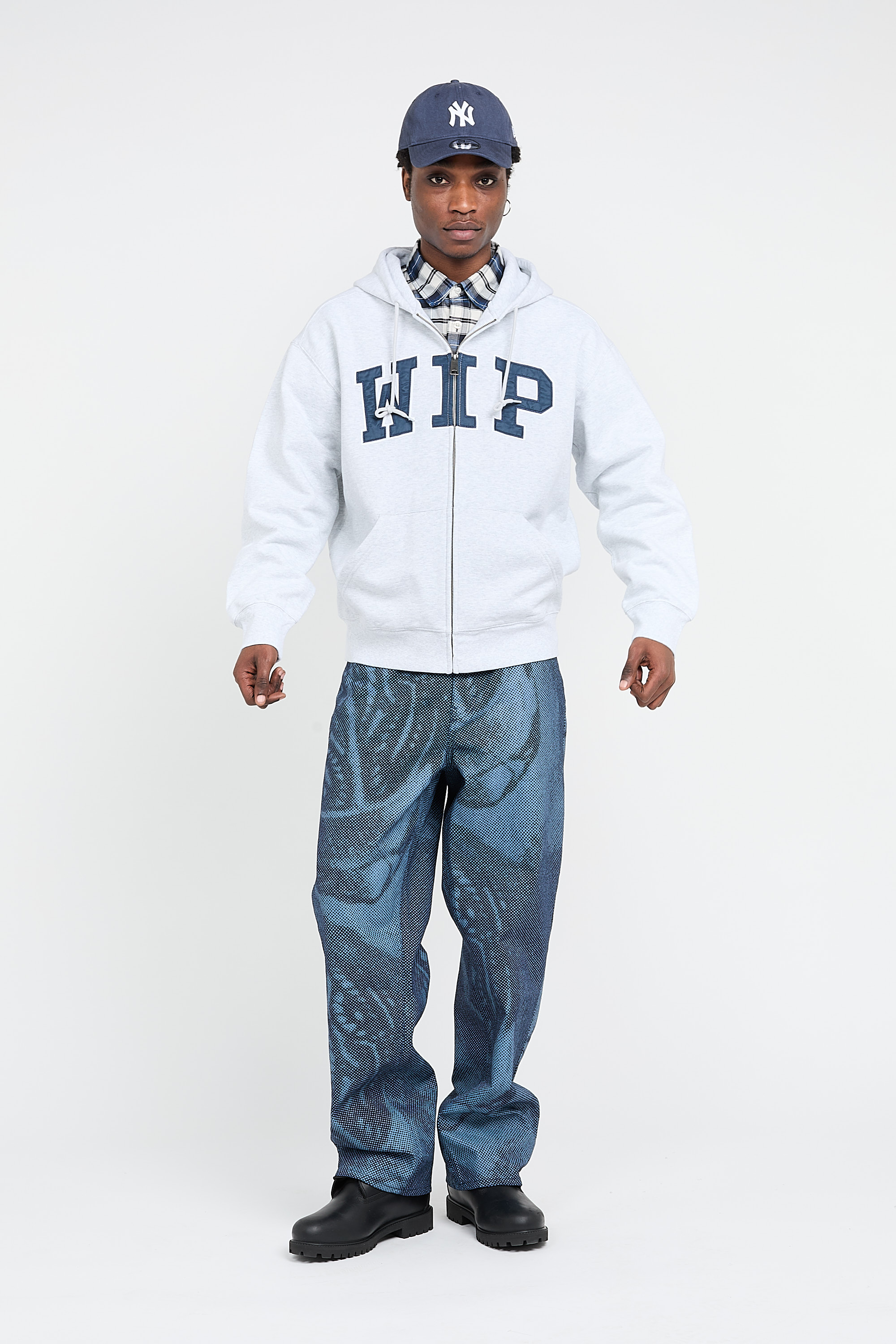 Hoodie zippé Gris
