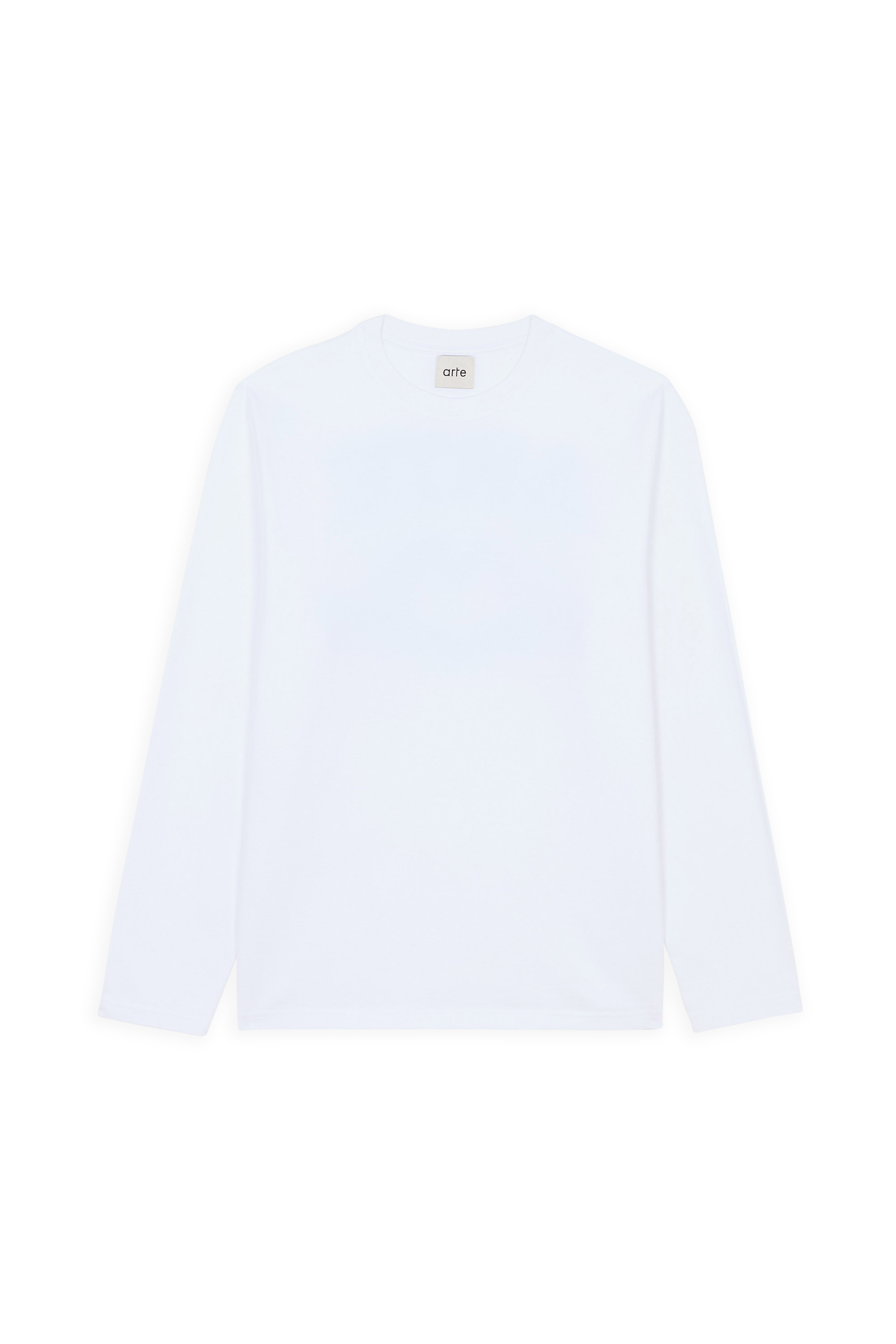 Regular-fit round-neck cotton T-shirt White