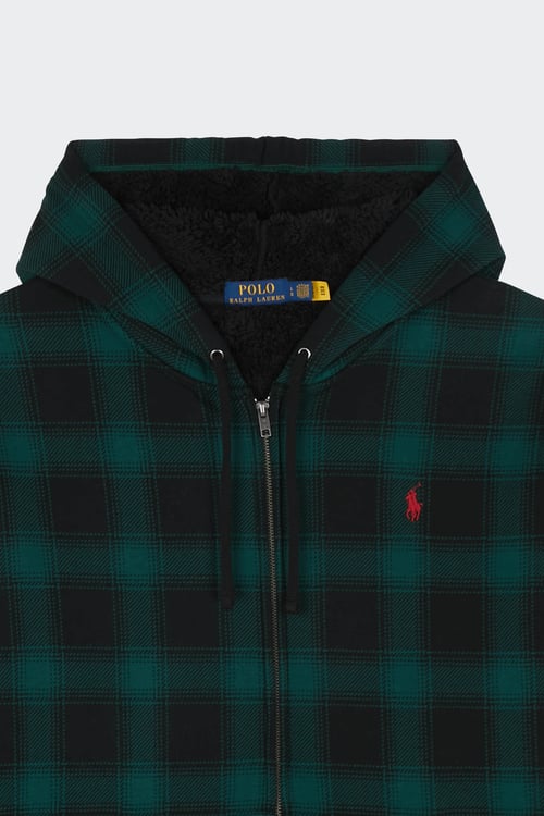 POLO RALPH LAUREN Hoodie zippé Vert