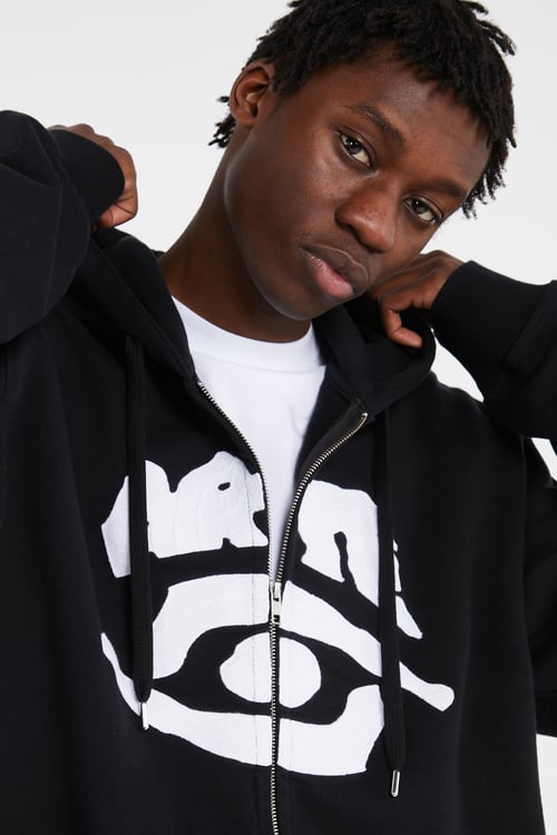 ARTE ANTWERP Hoodie zippé Noir
