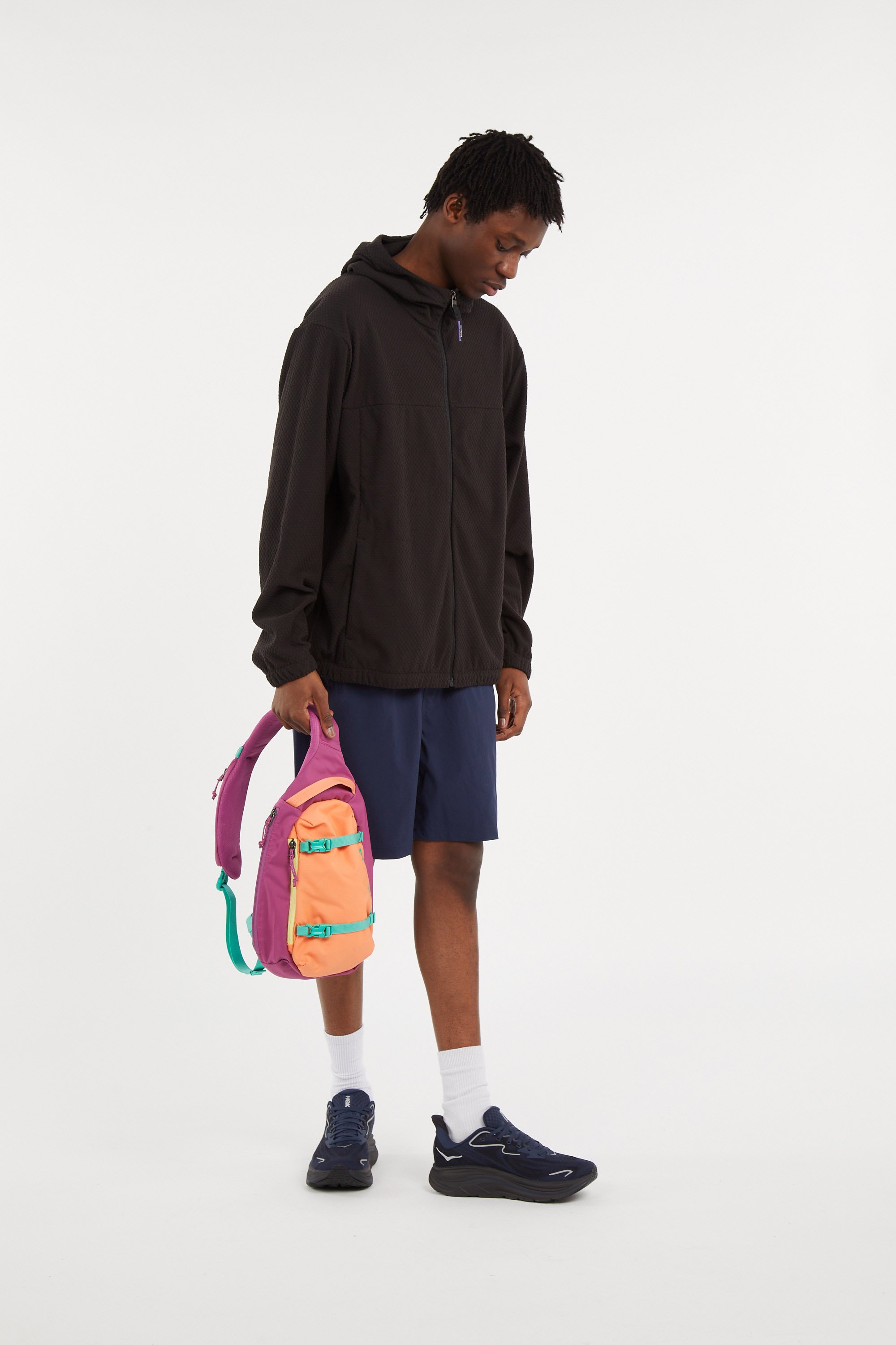 Sac banane zippé uni  Multicolore