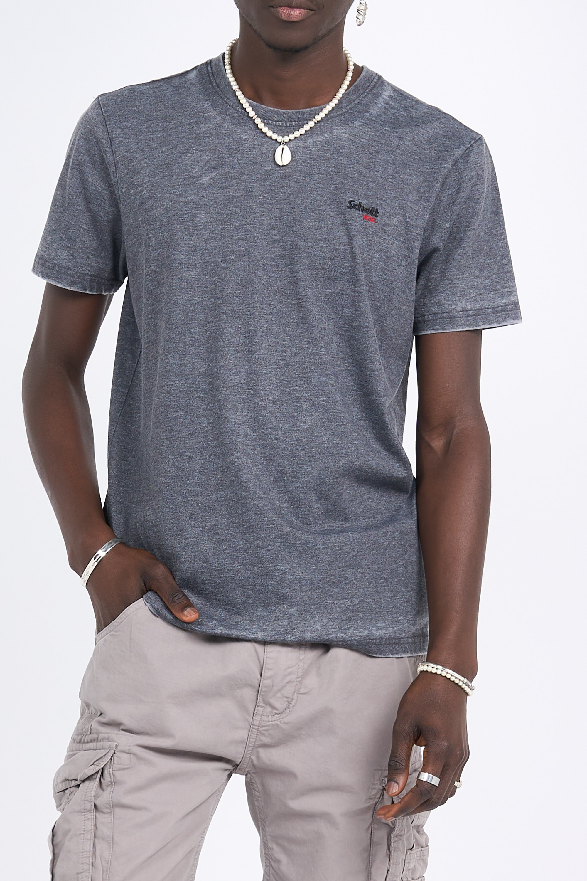 t-shirt | Noir SCHOTT Homme