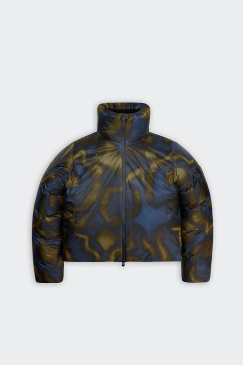 RAINS Lightweight quilted padded jacket with high neck Multicolored