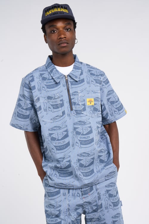 ICE CREAM Chemise Bleu