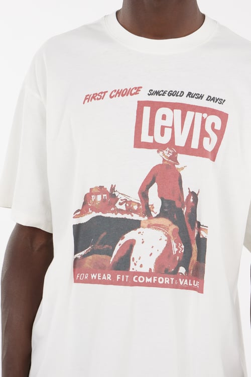 LEVI'S T-shirt Beige
