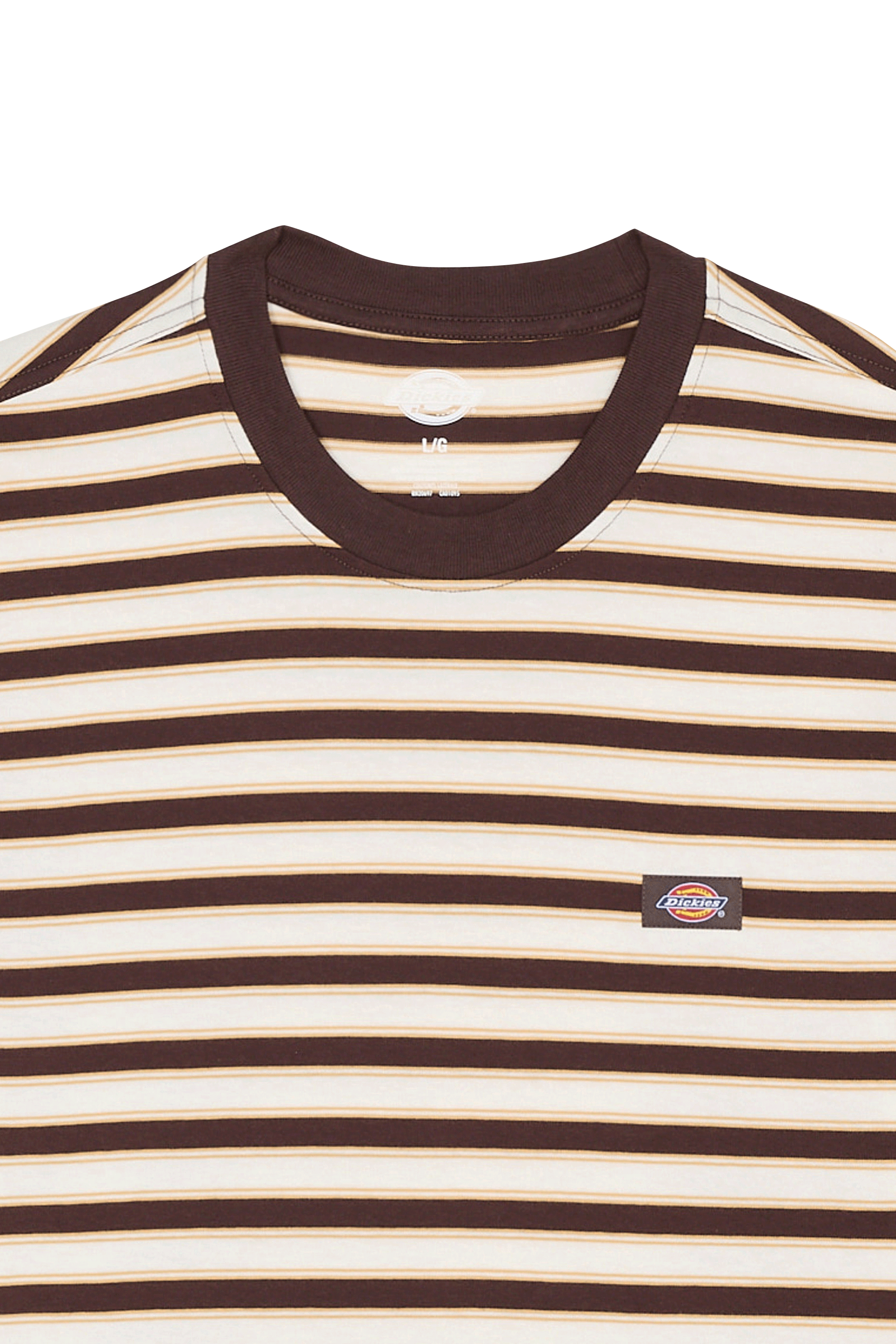 Regular-fit round-neck cotton T-shirt | Brown DICKIES Men