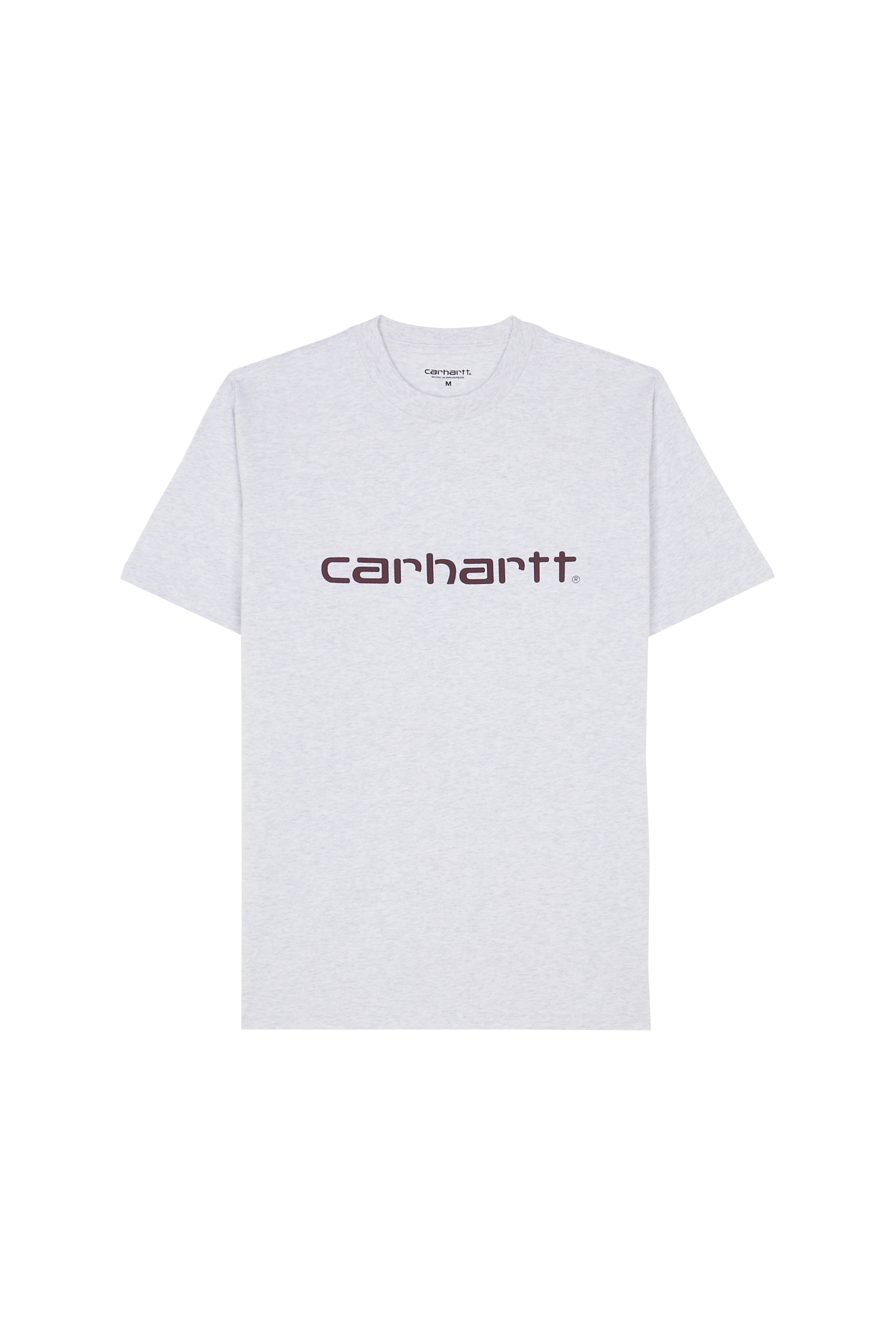 Regular-fit round-neck cotton T-shirt Grey