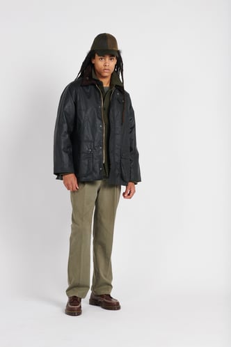 Veste Homme noir et vert GE/12268 Veste Homme noir et vert GE/12268