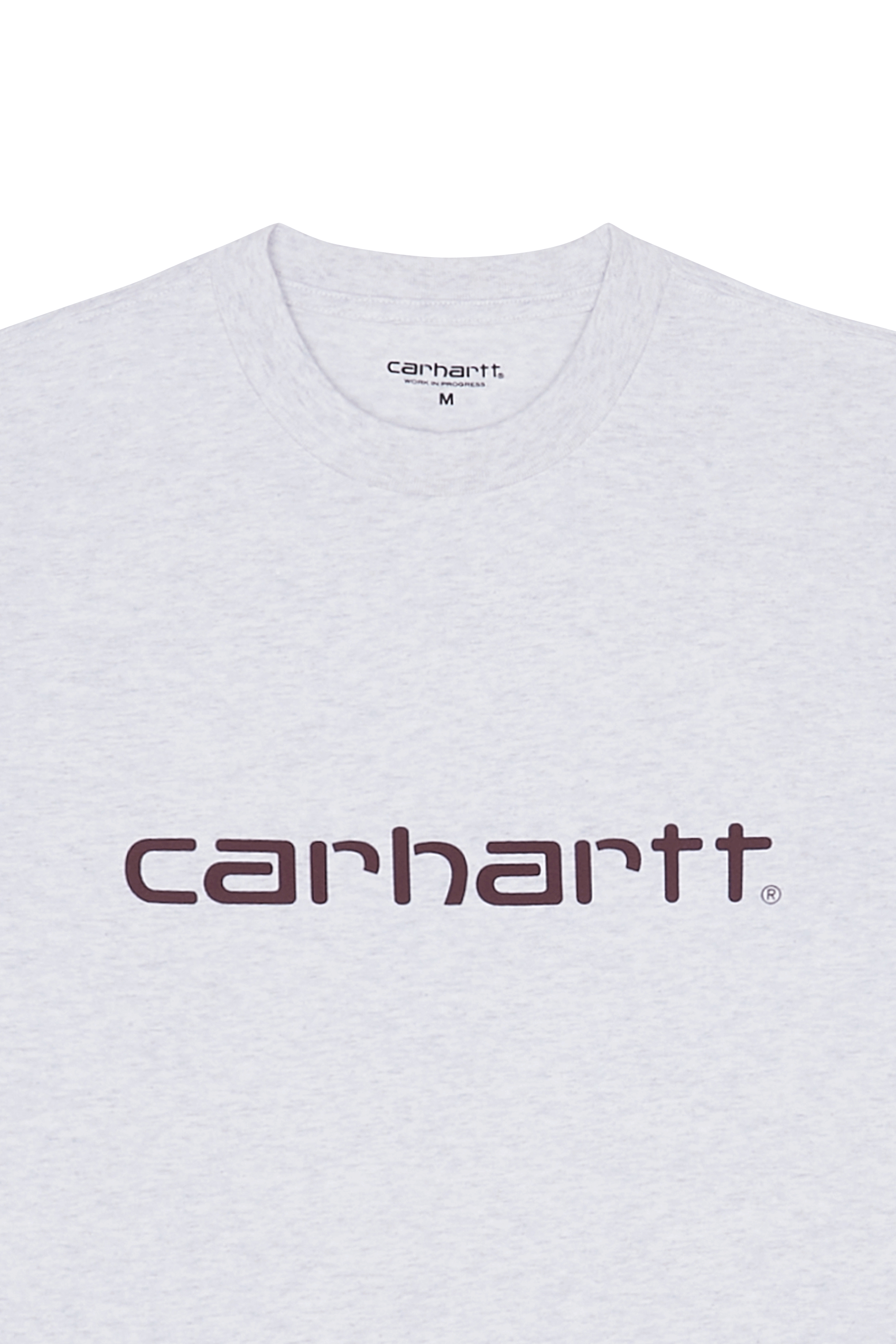 Regular-fit round-neck cotton T-shirt Grey