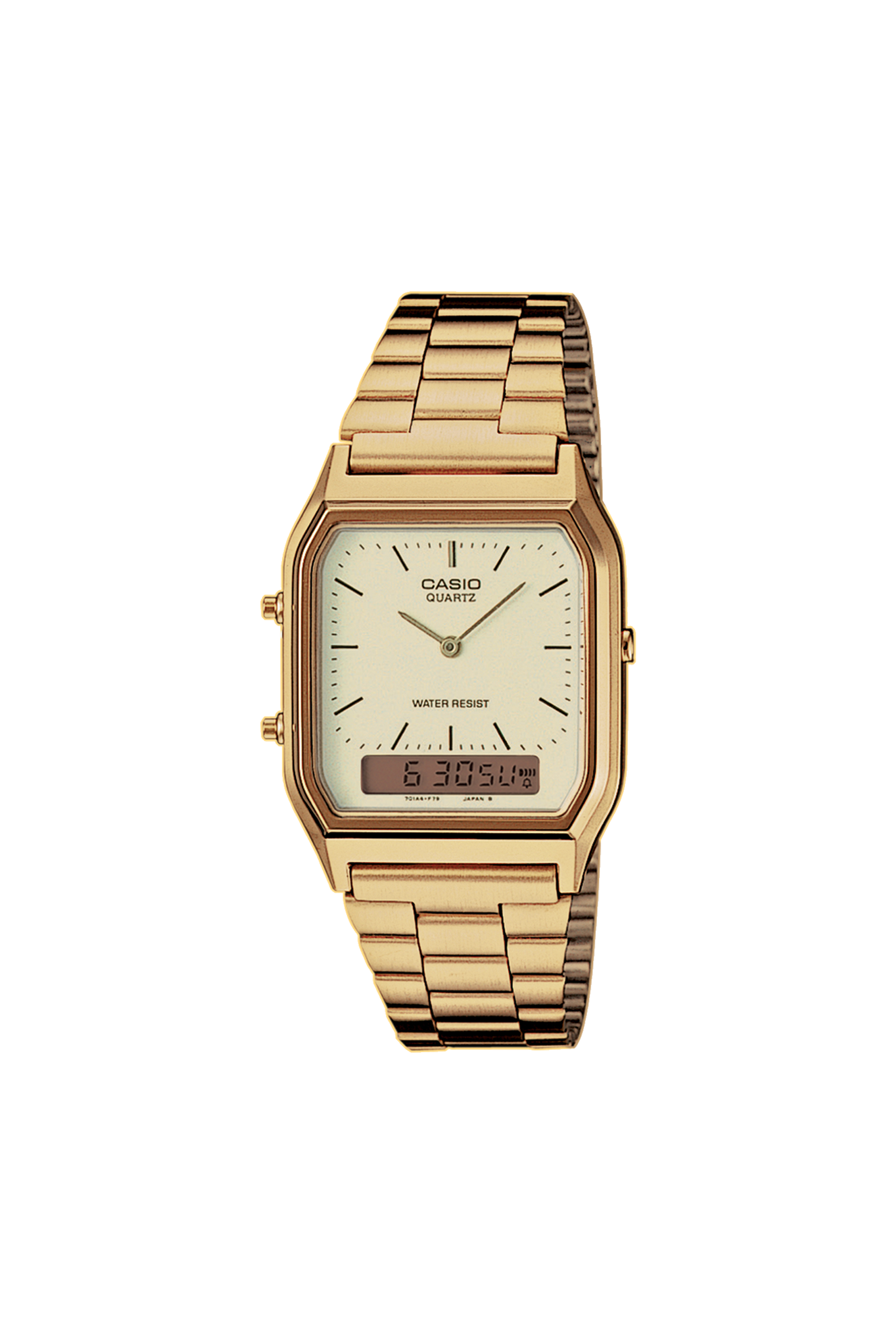 Montre Casio Quartz en acier Doré