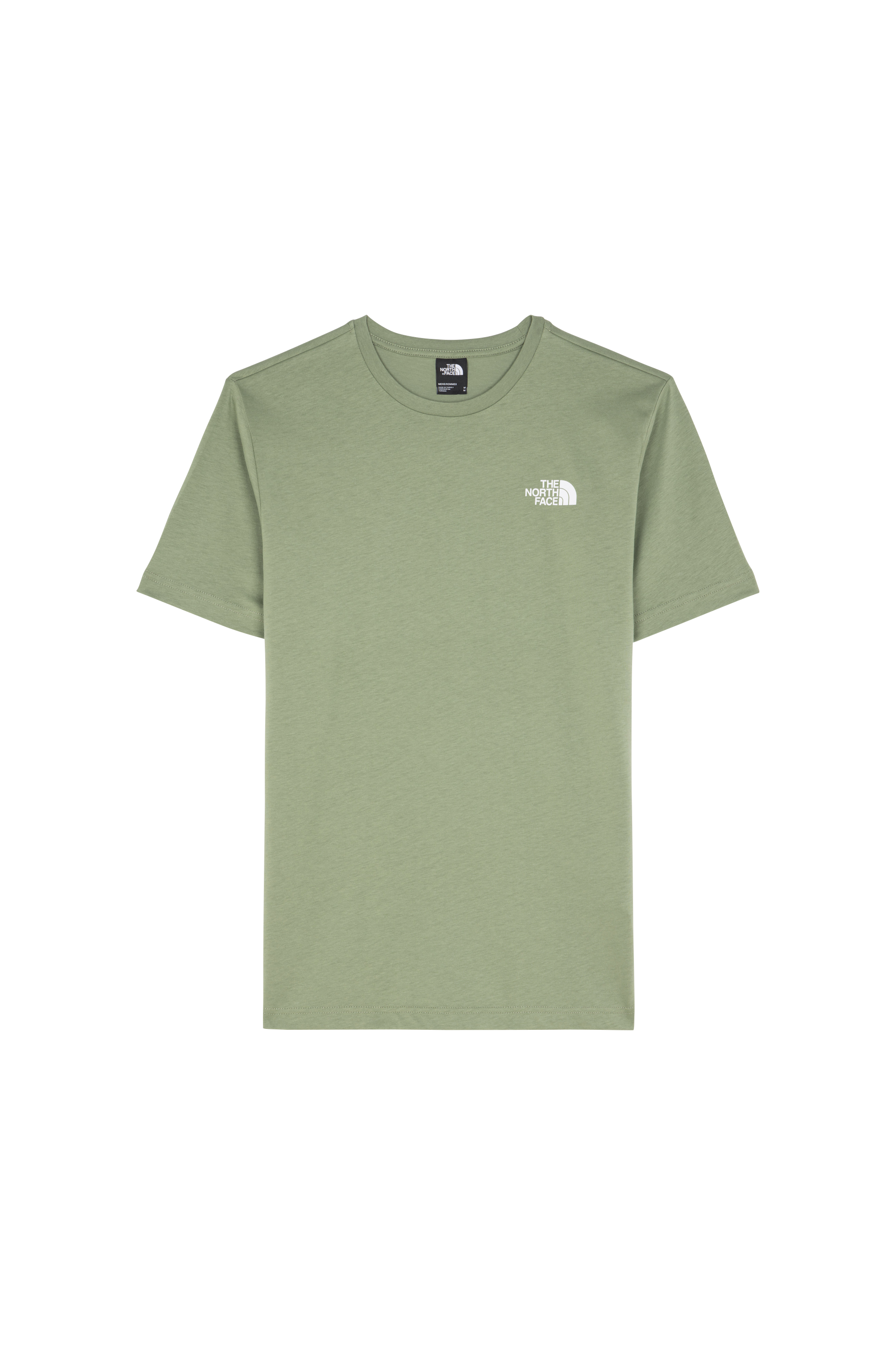 Regular-fit round-neck cotton T-shirt Green