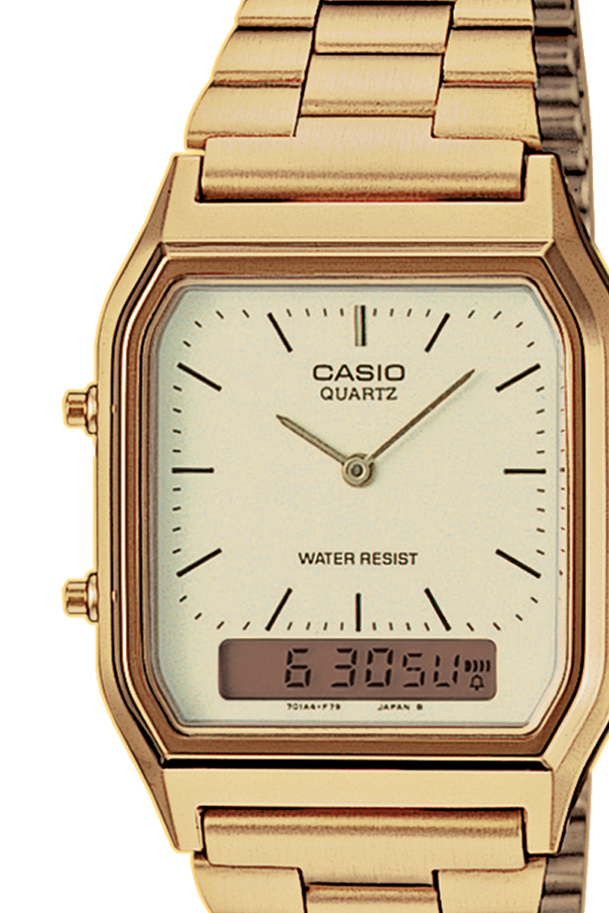 Montre Casio Quartz en acier Doré
