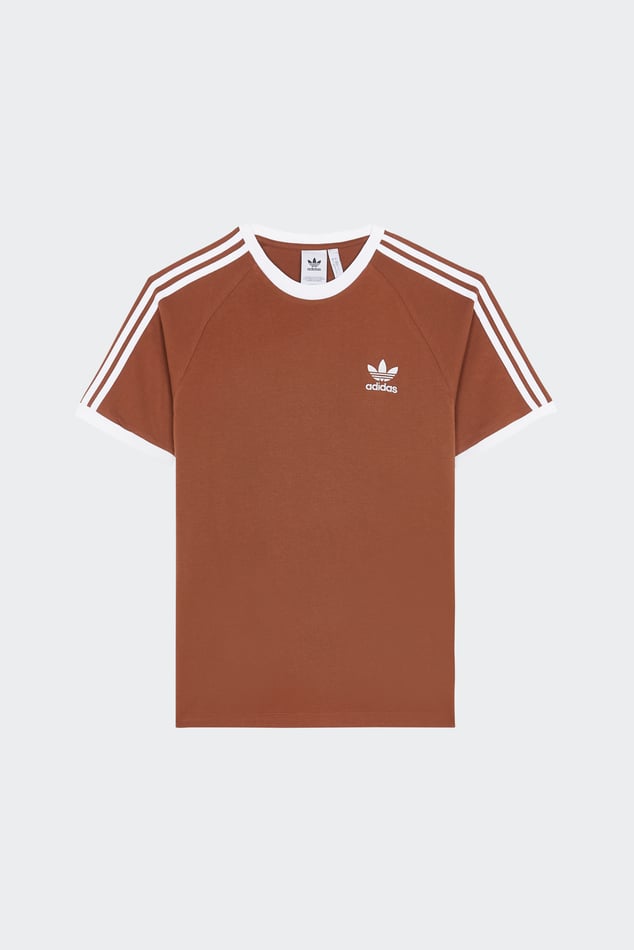 T shirt 3 stripes Tee Marron Adidas Homme Citadium
