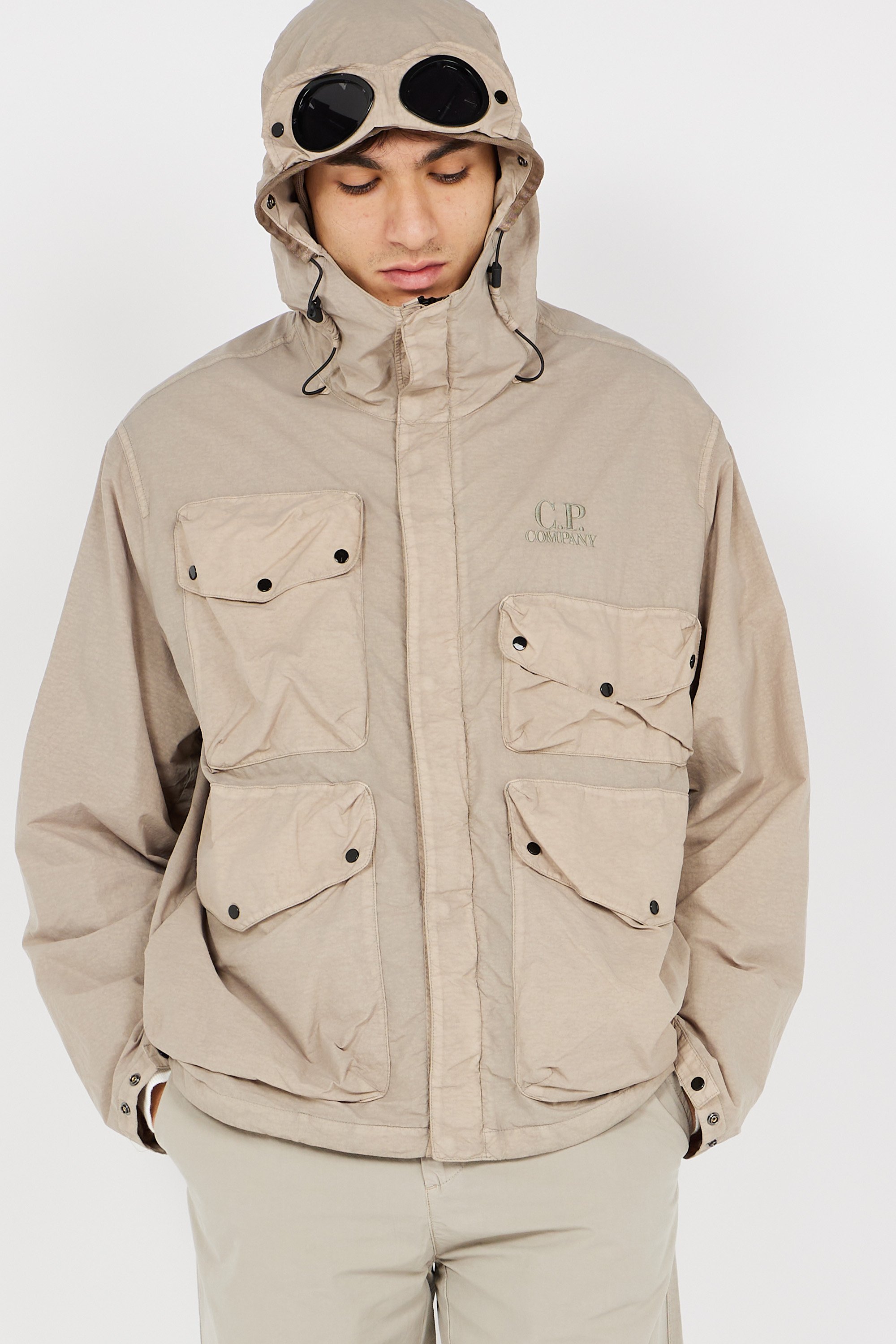 【定価13.6万】CPCompany Flatt Goggle Jacket M C.P. Company Flatt Nylon Goggle Jacket - Black – A-Priori