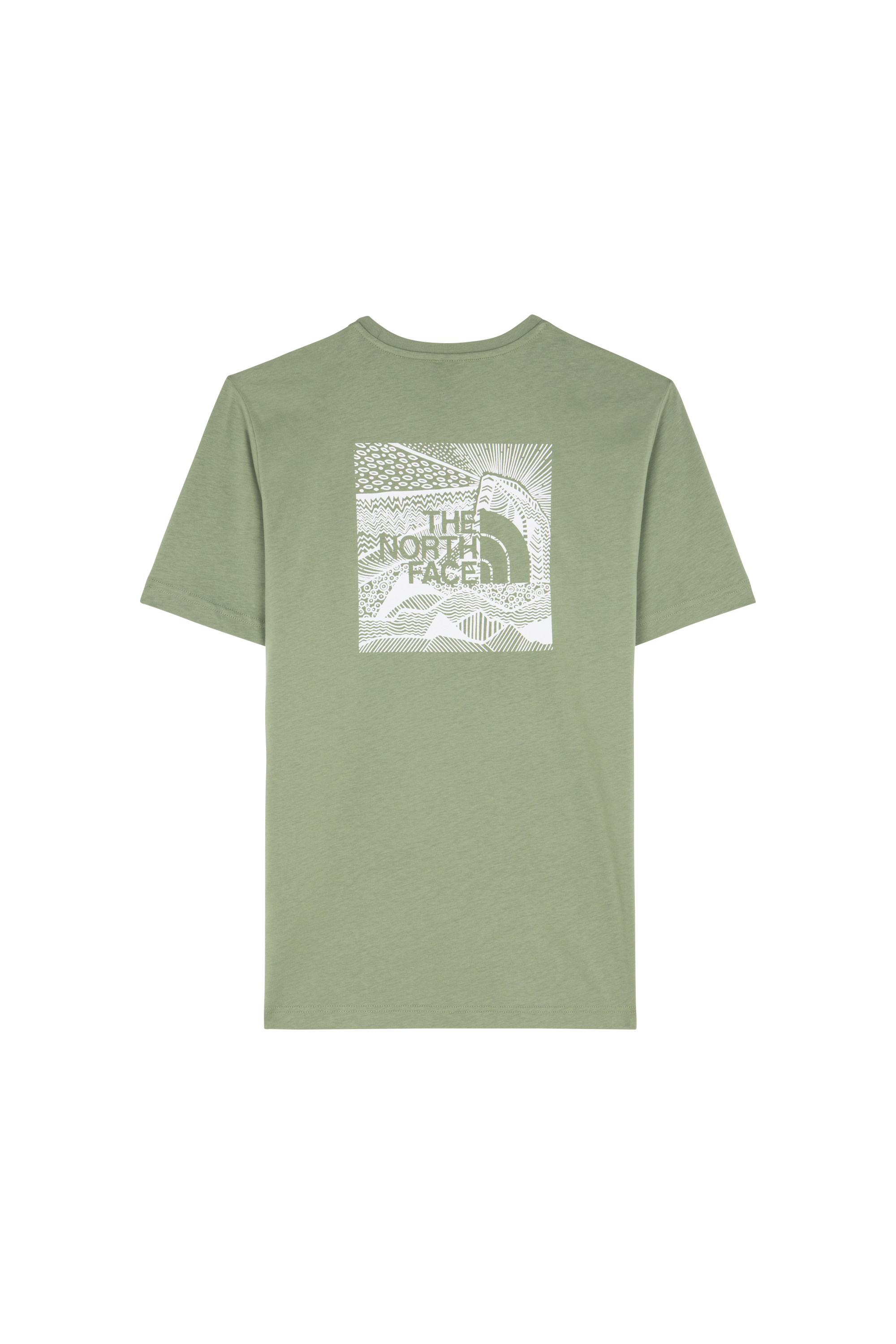 Regular-fit round-neck cotton T-shirt Green