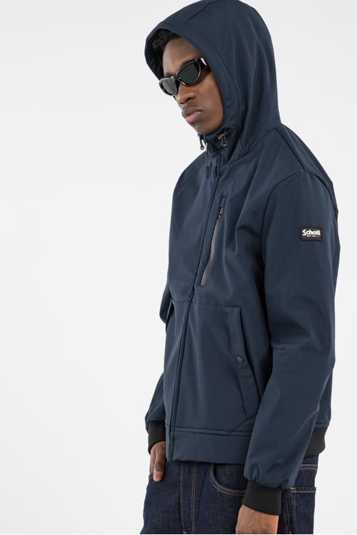 SCHOTT Jacket Blue