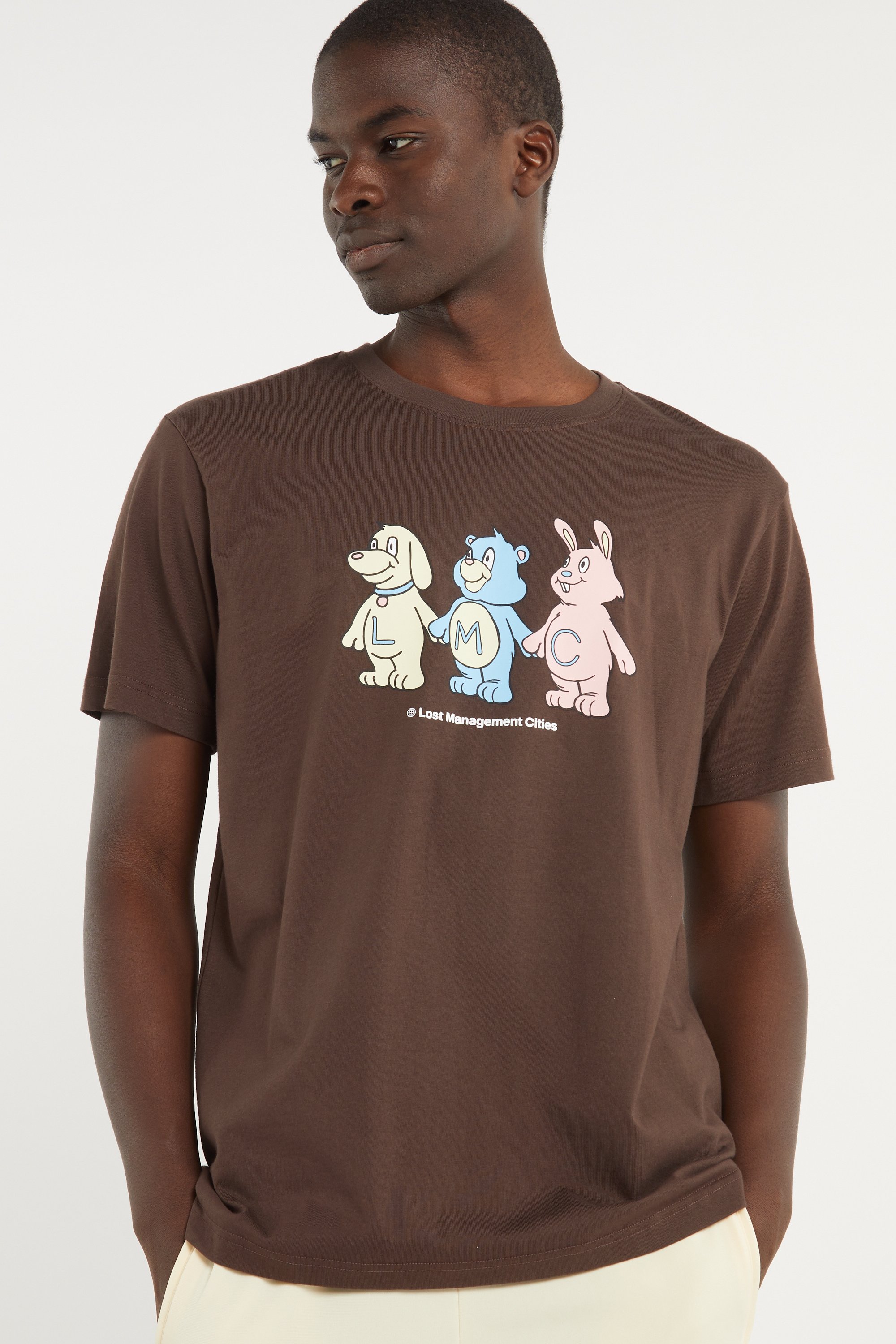 T-shirt | Brown LOST MANAGEMENT CITIES Men