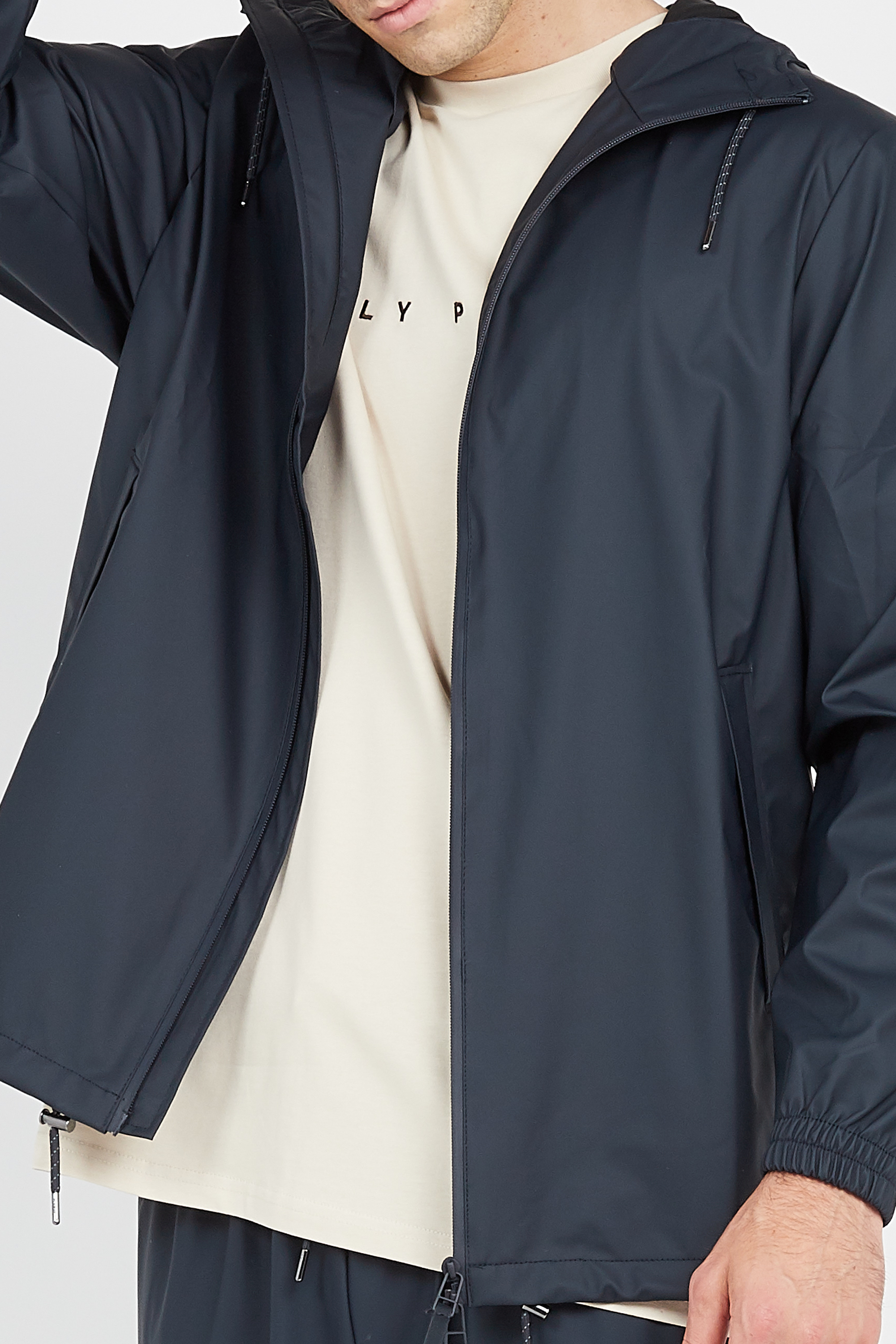Imperméable col montant RAINS Bleu