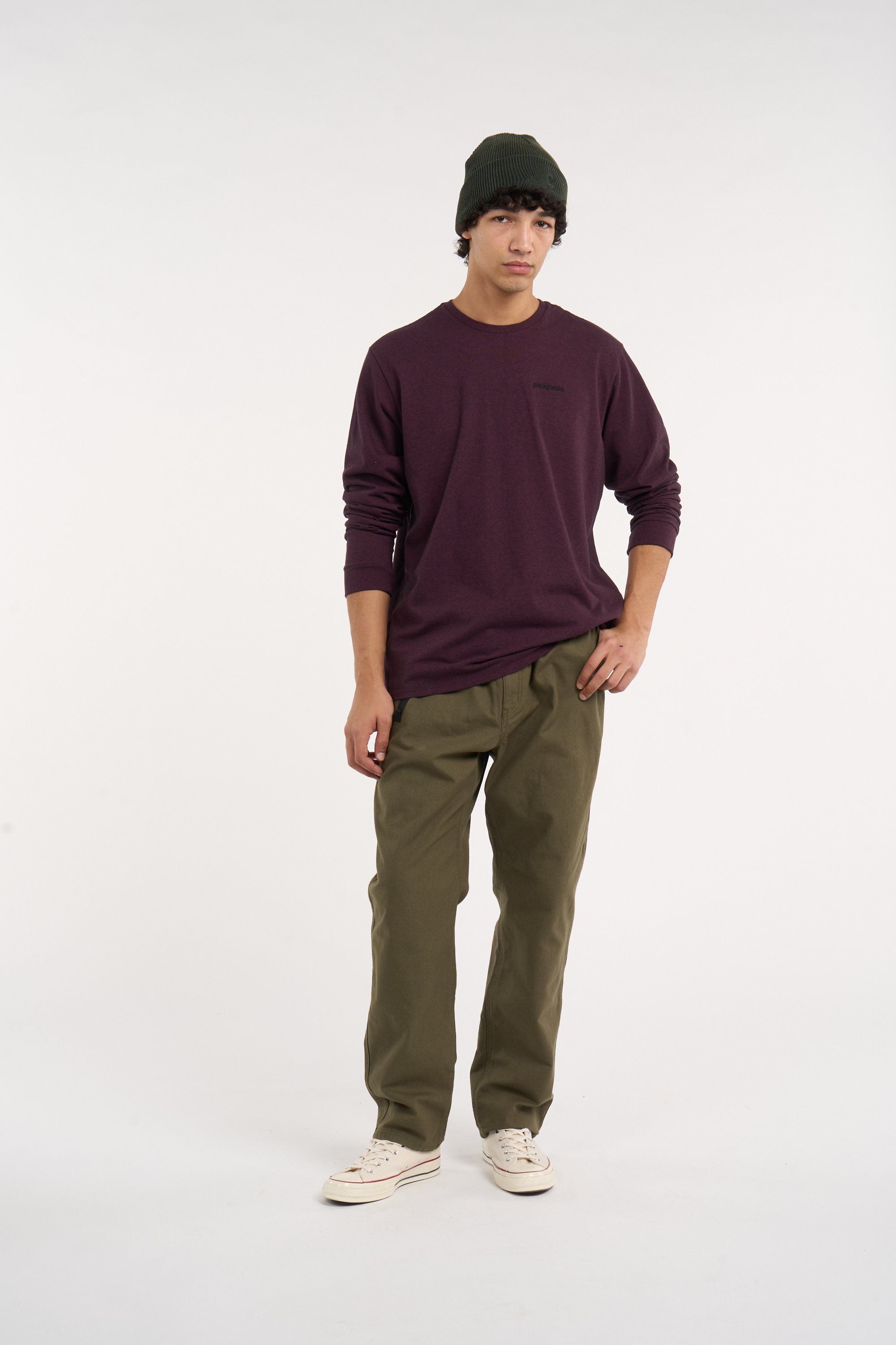 Regular-fit round-neck cotton T-shirt PATAGONIA Purple