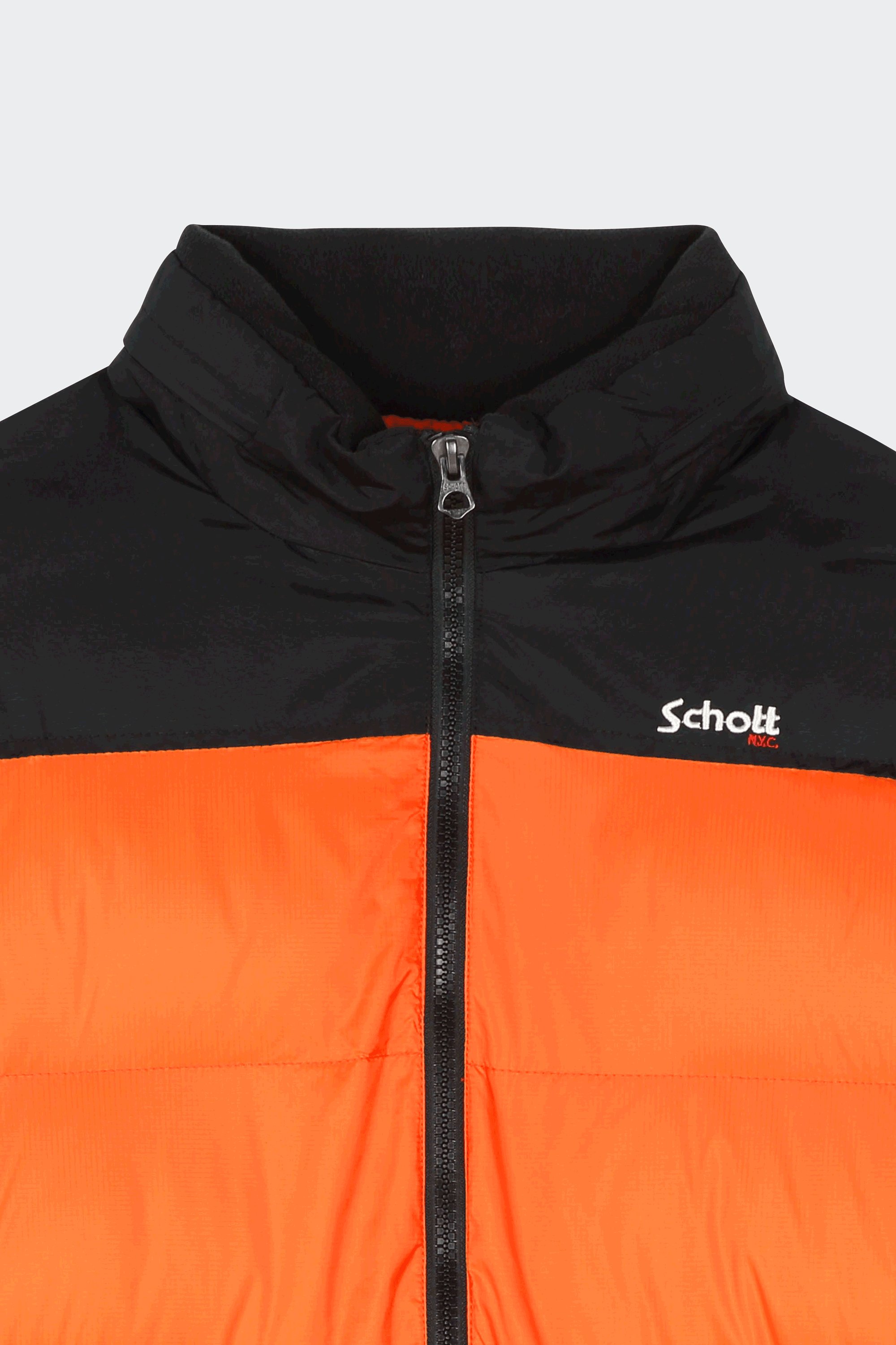 Puffer Jacket | Orange by SCHOTT Puffer Jacket Orange