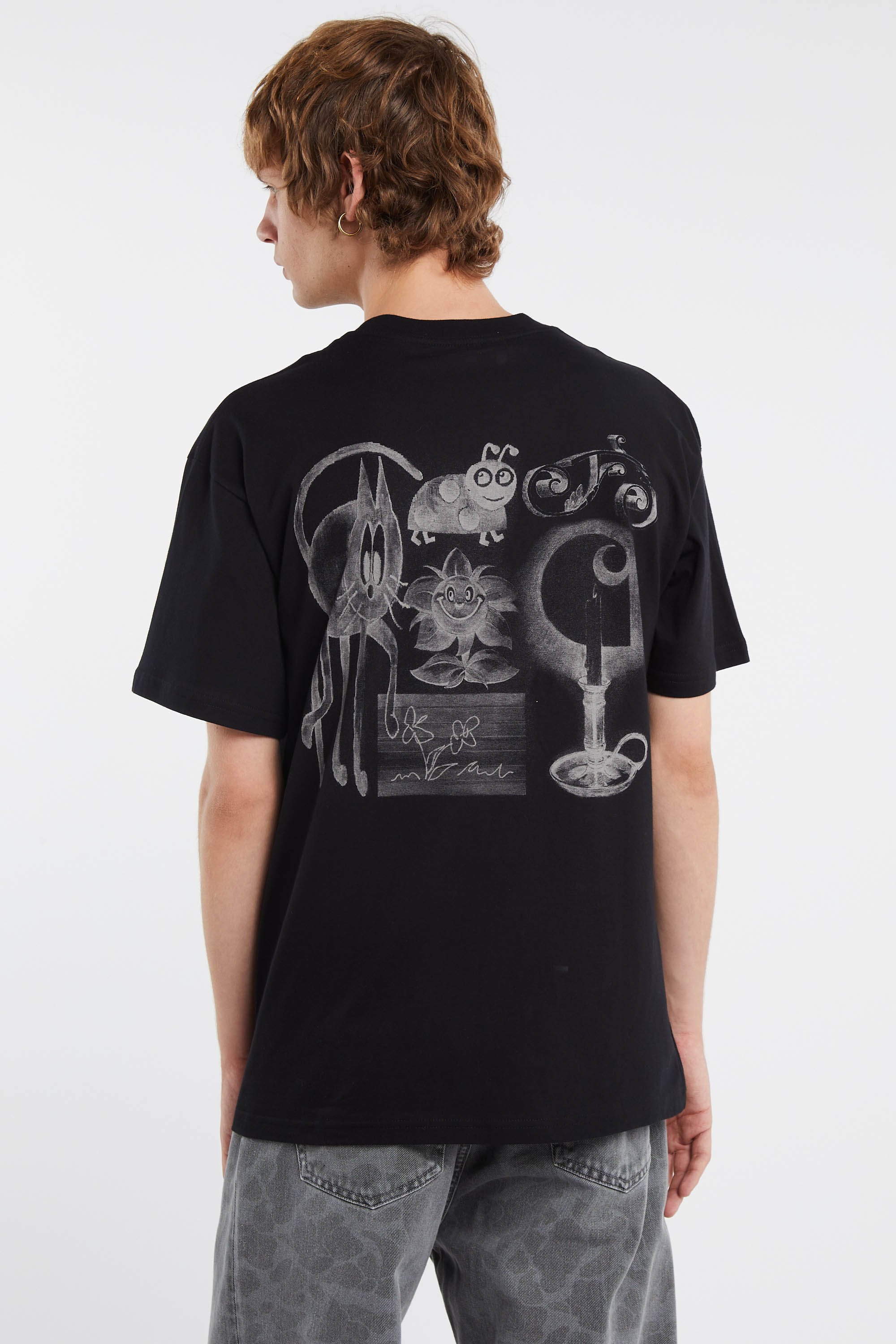 Regular-fit round-neck cotton T-shirt | Black by CARHARTT WIP Regular-fit round-neck cotton T-shirt Black