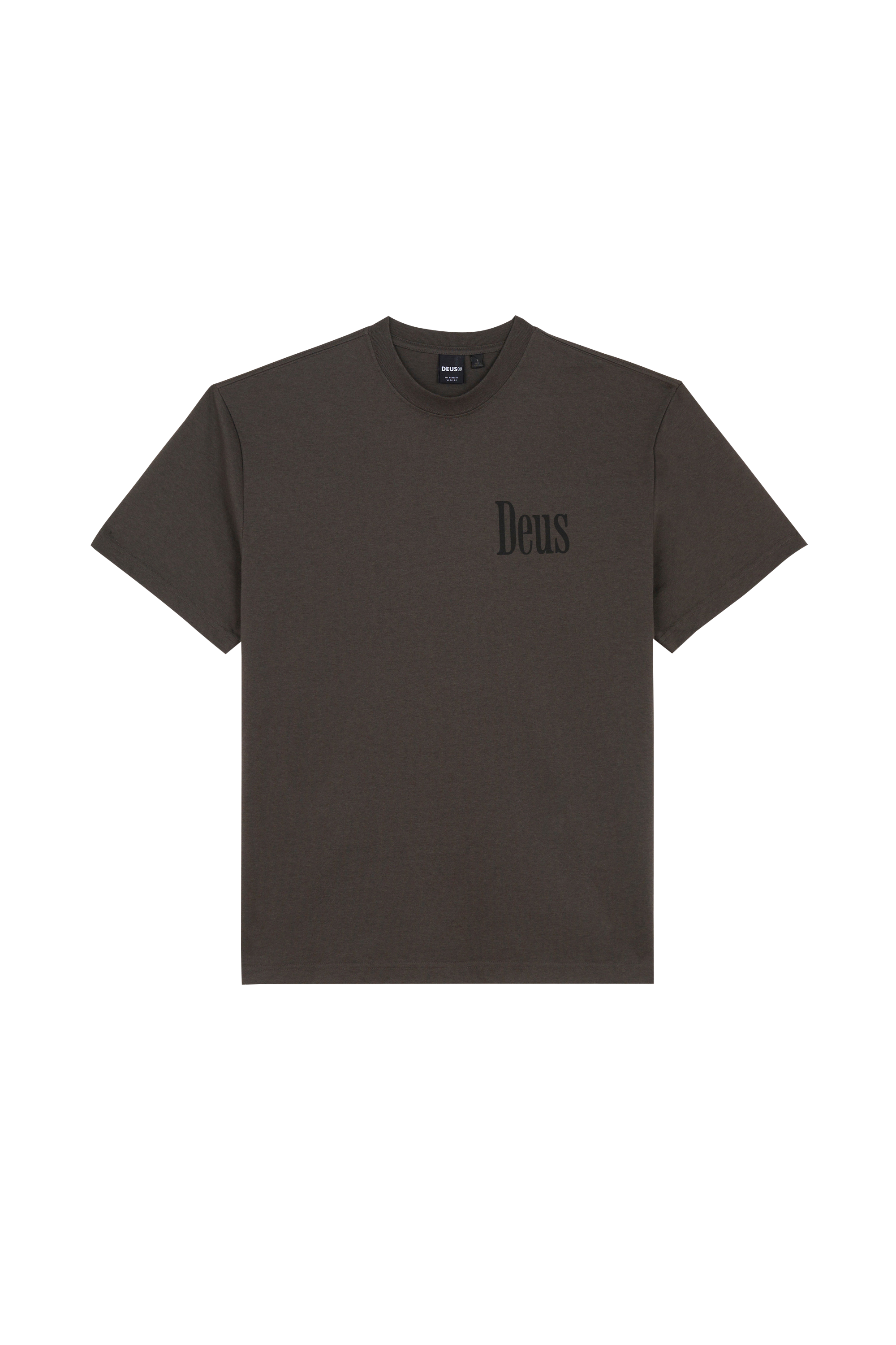 Regular-fit round-neck cotton T-shirt Grey