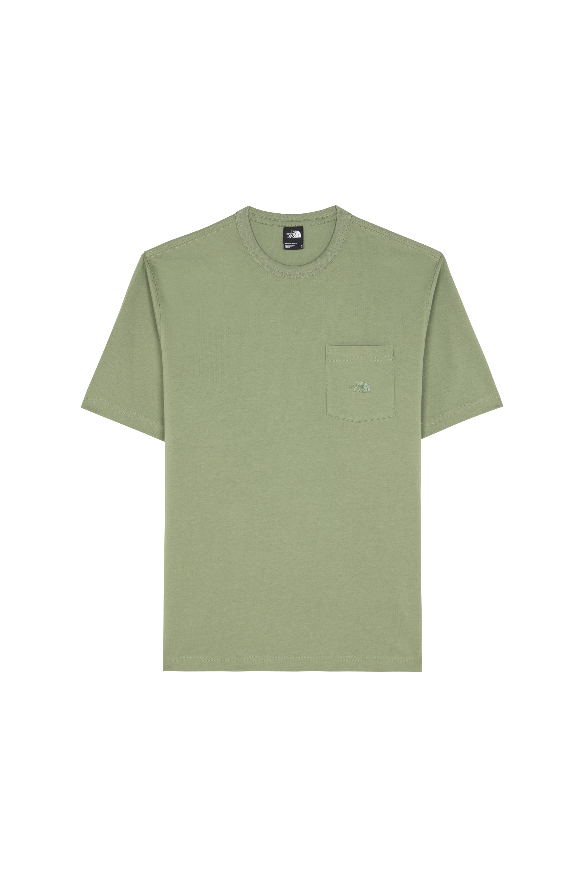 Regular-fit round-neck cotton T-shirt Green