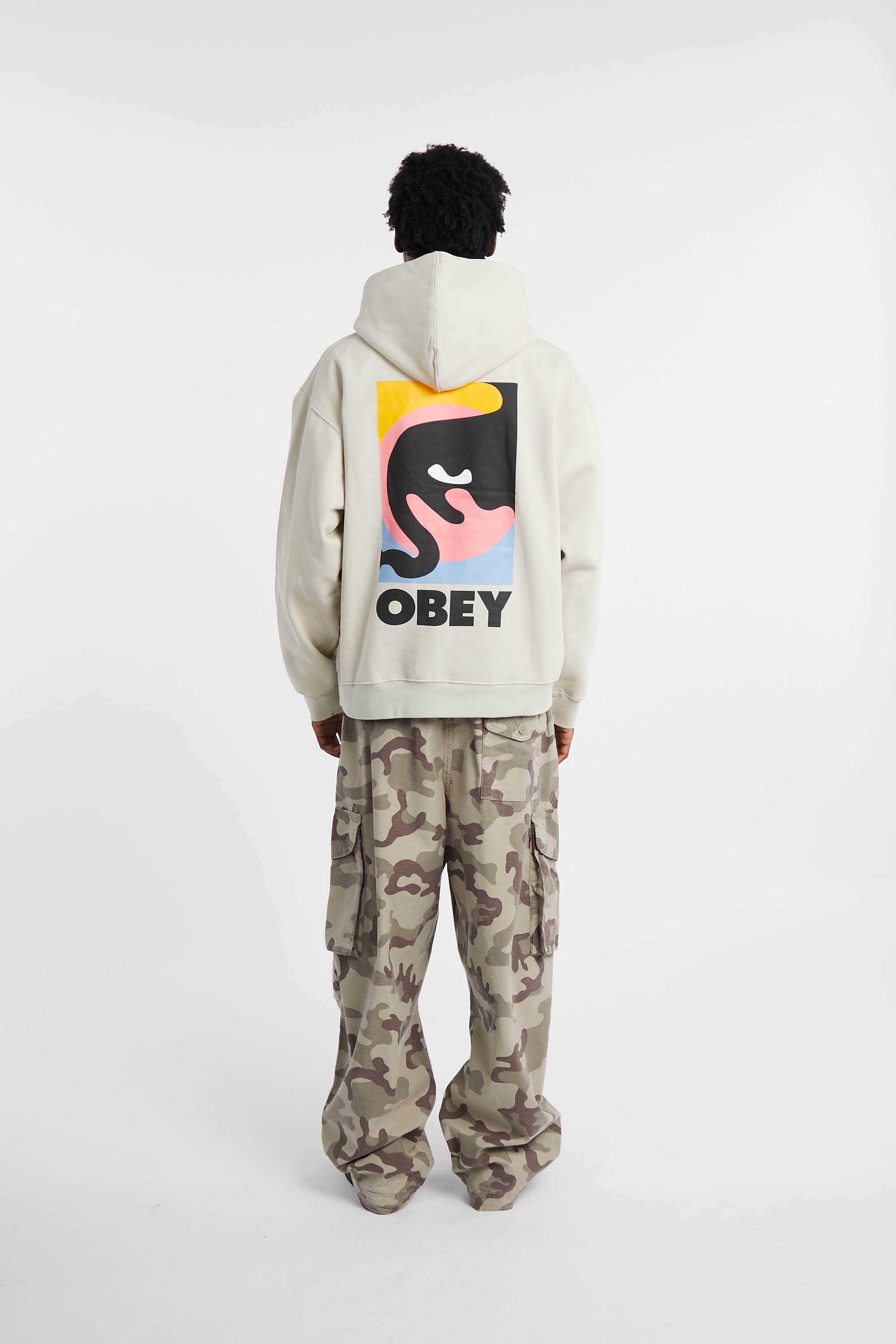 Hoodie | Beige OBEY Homme