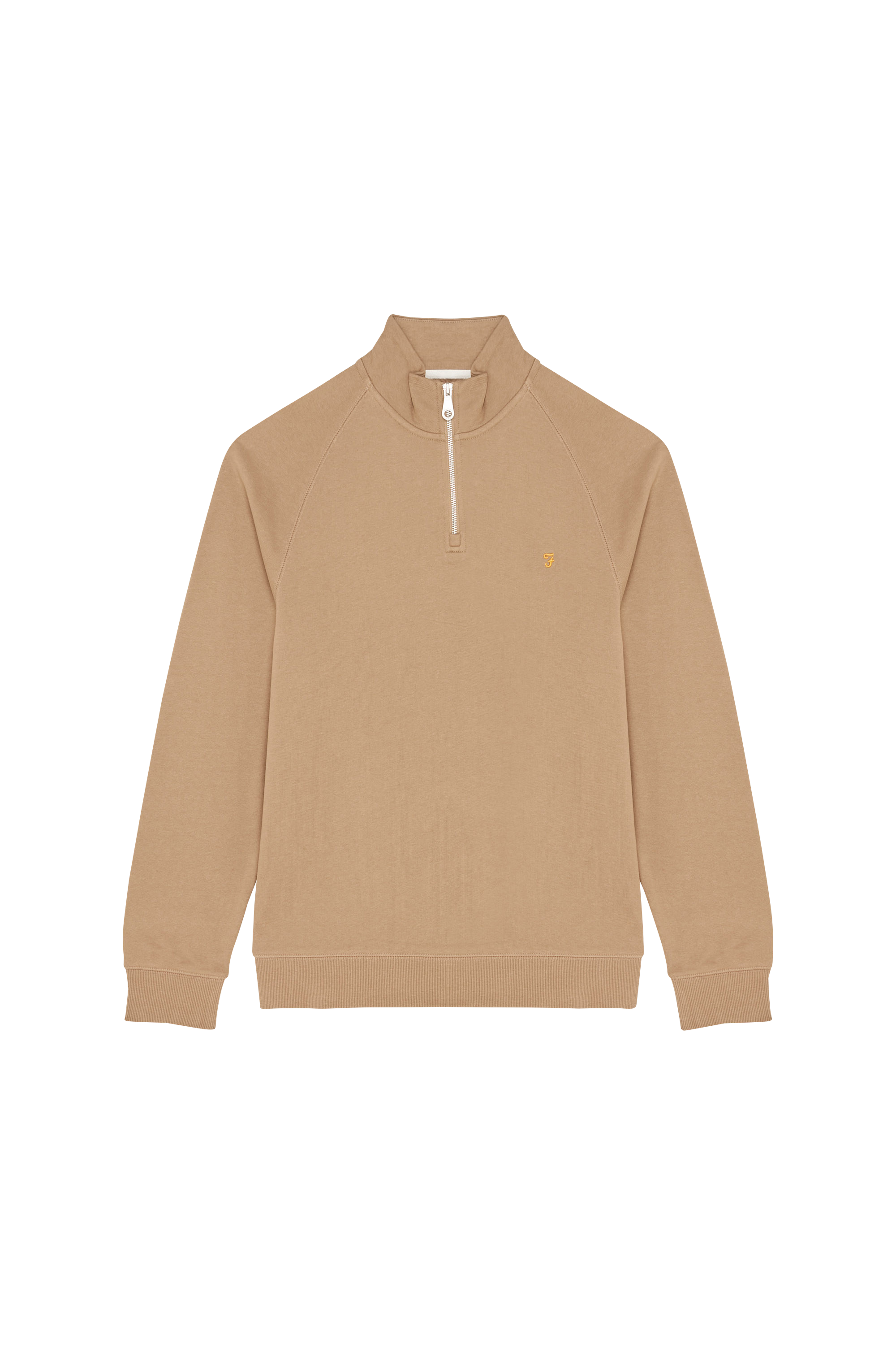 Zip-up sweatshirt Beige
