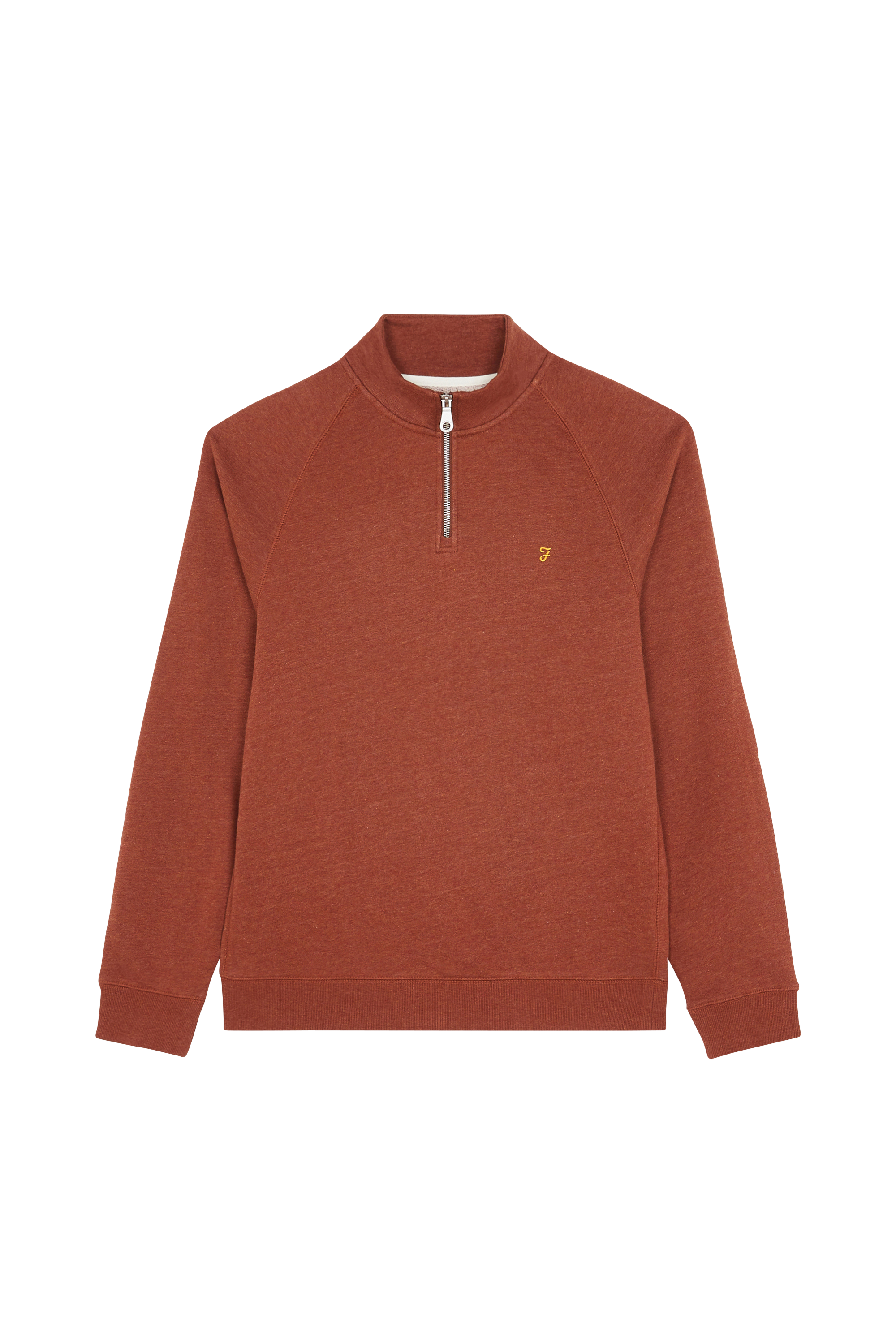 Slim-fit zip-up tracksuit top  Orange