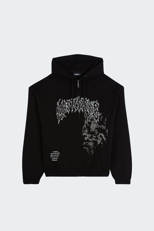 Hoodie zippé - Taille M Noir