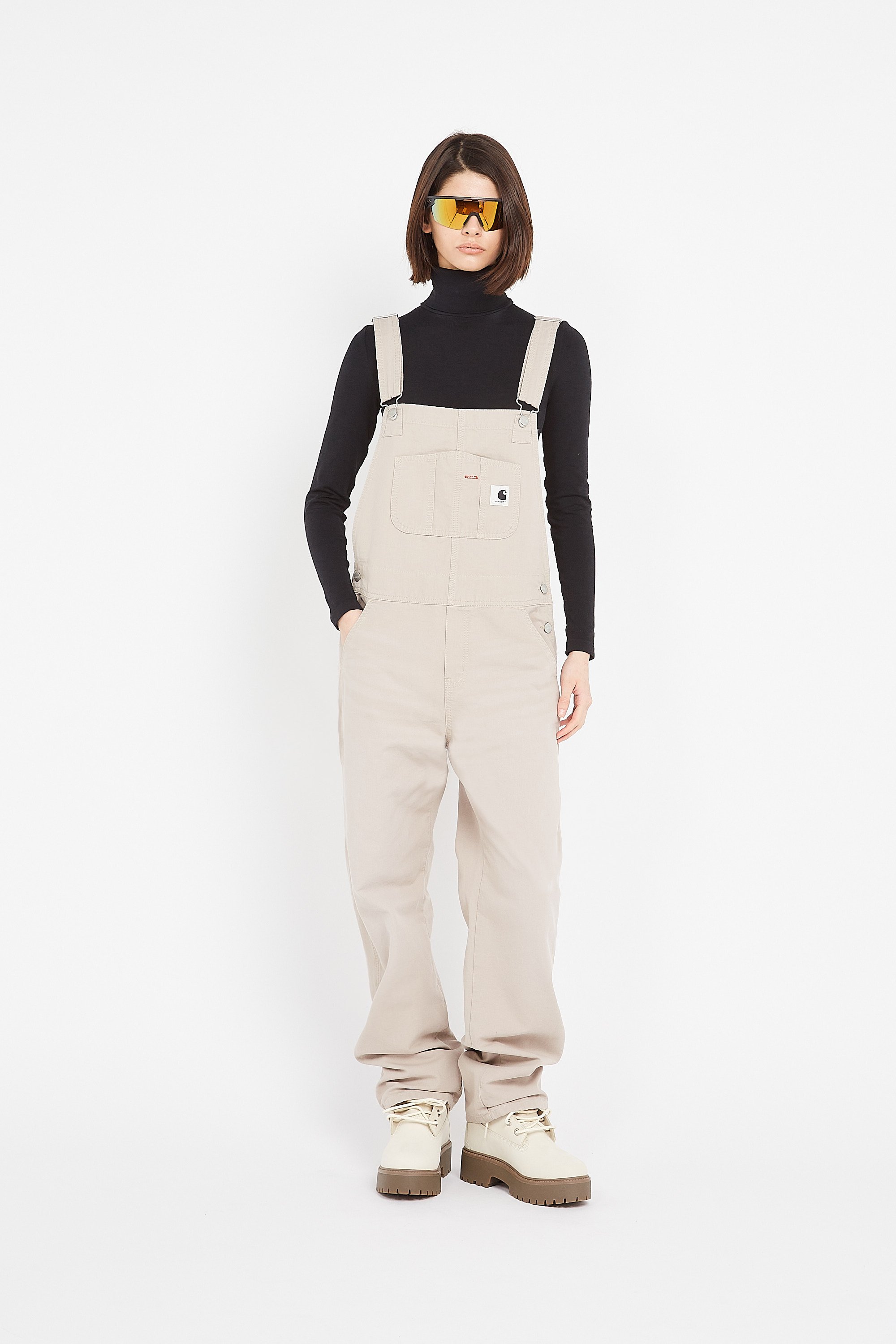 Combinaison W' bib overall straight Beige Carhartt wip Femme