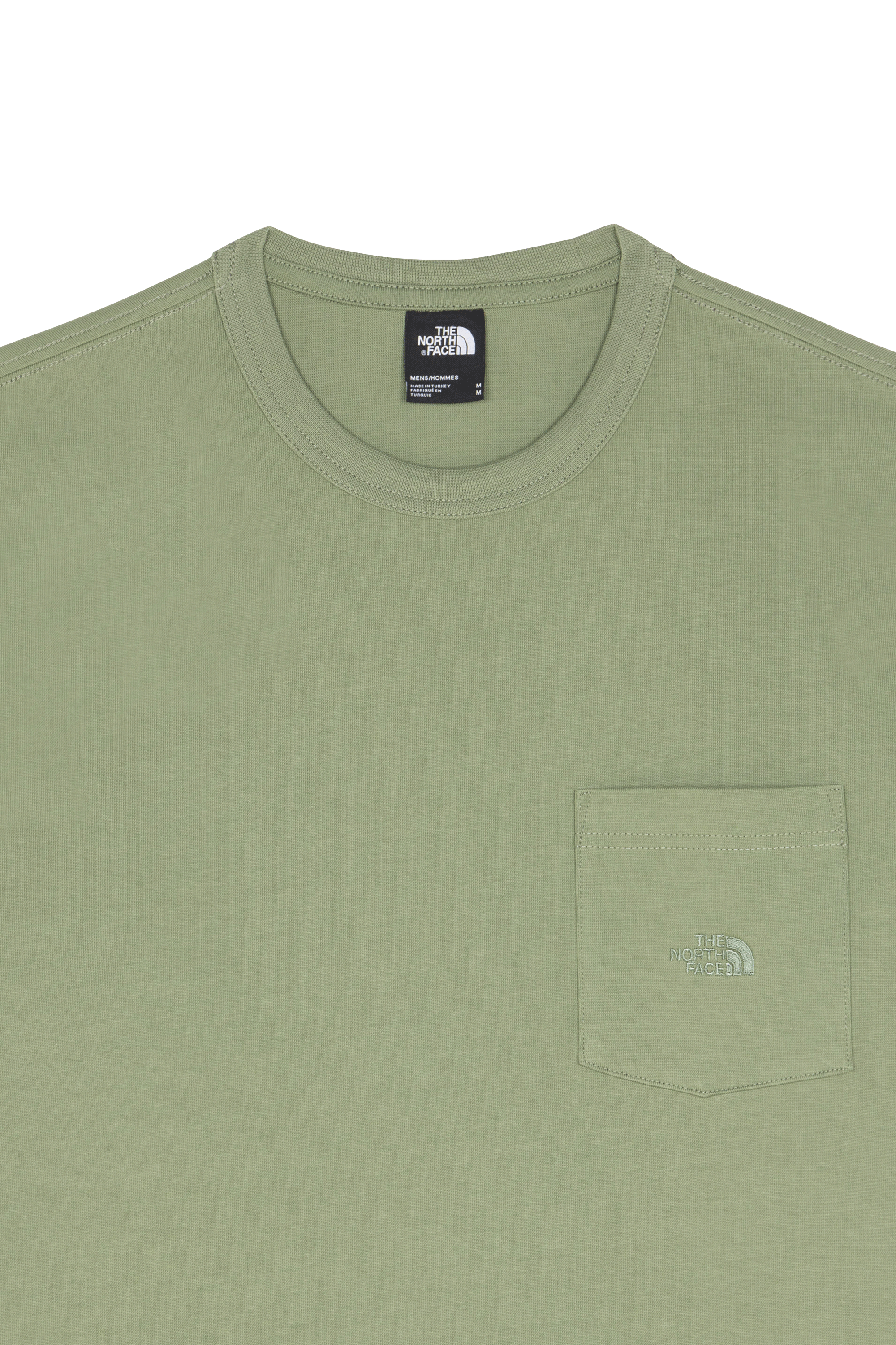 Regular-fit round-neck cotton T-shirt Green