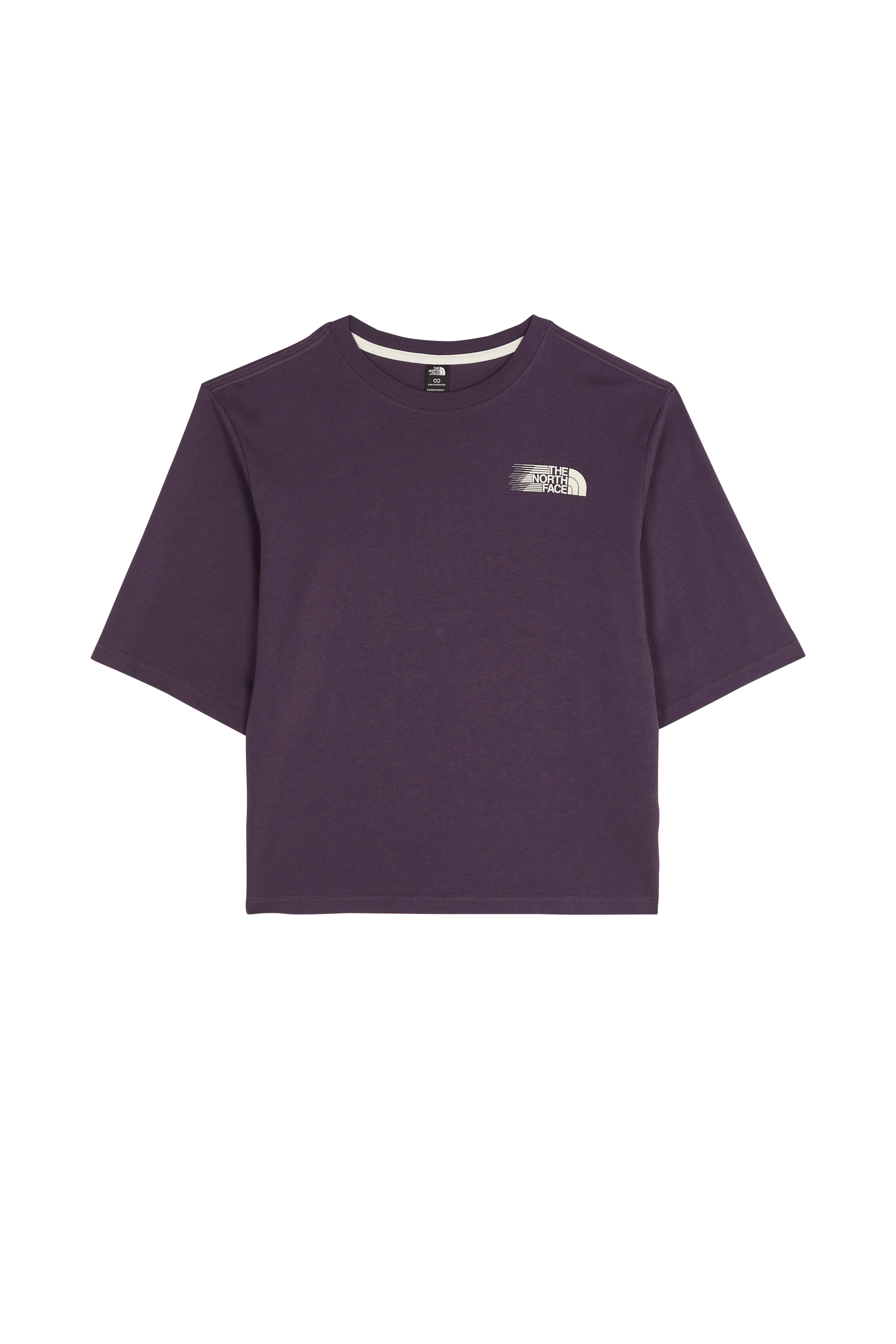 Regular-fit round-neck cotton T-shirt | Purple THE NORTH FACE Men