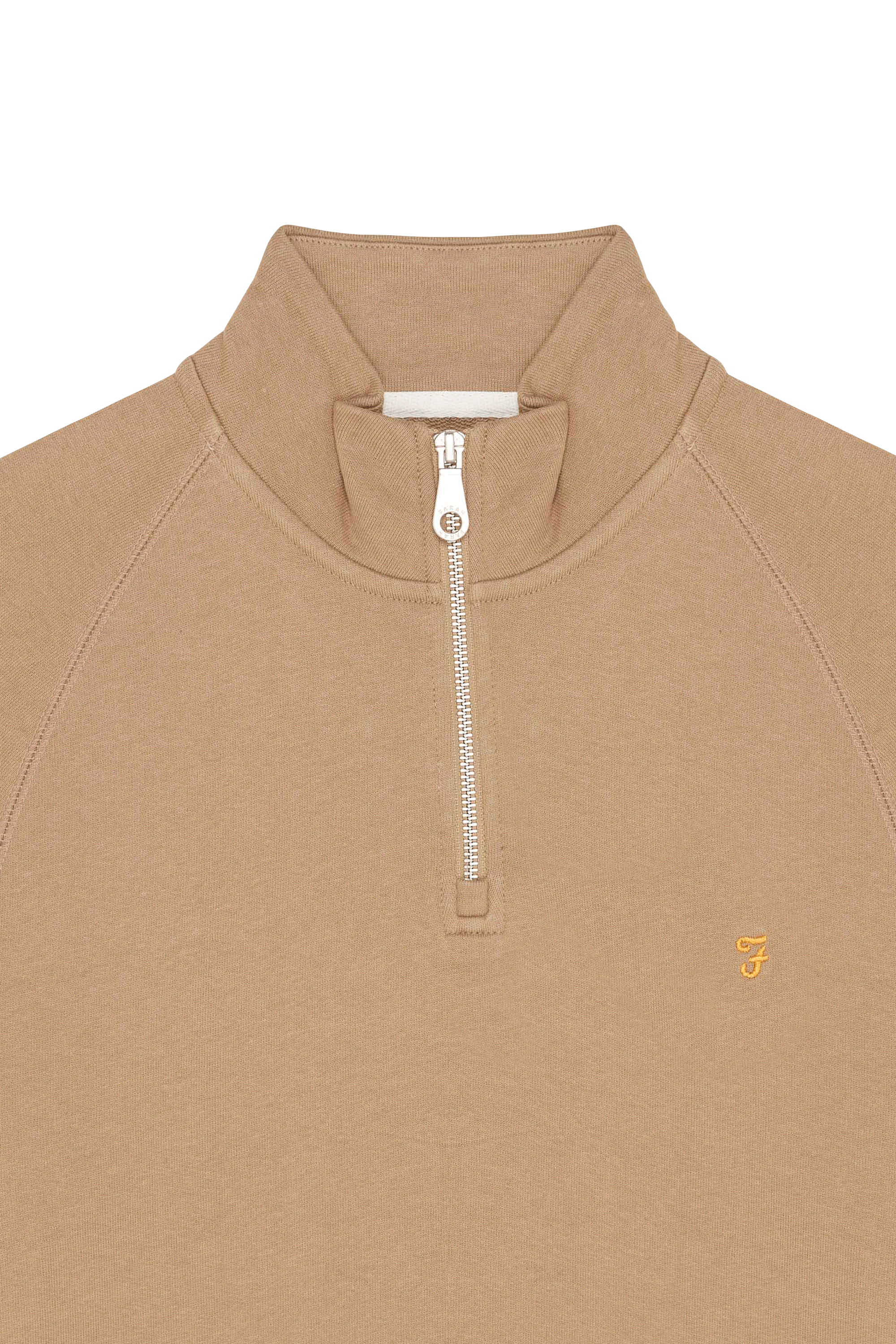 Zip-up sweatshirt Beige