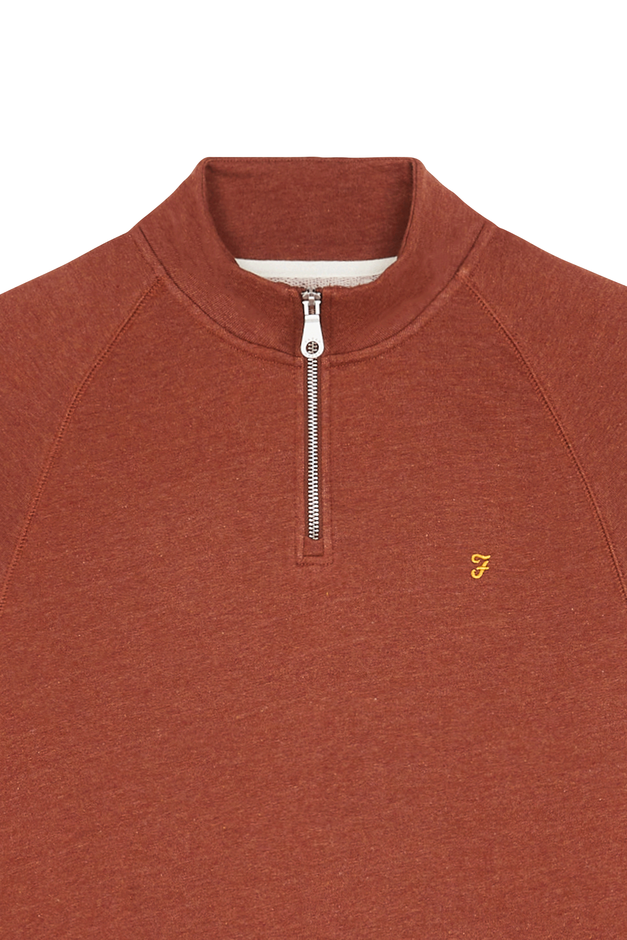 Slim-fit zip-up tracksuit top  Orange