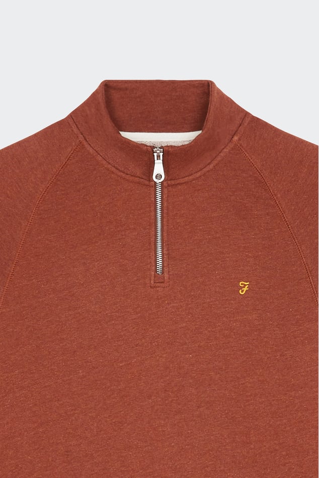 Slim fit Zip up Tracksuit Top Jim Orange Farah Man Citadium