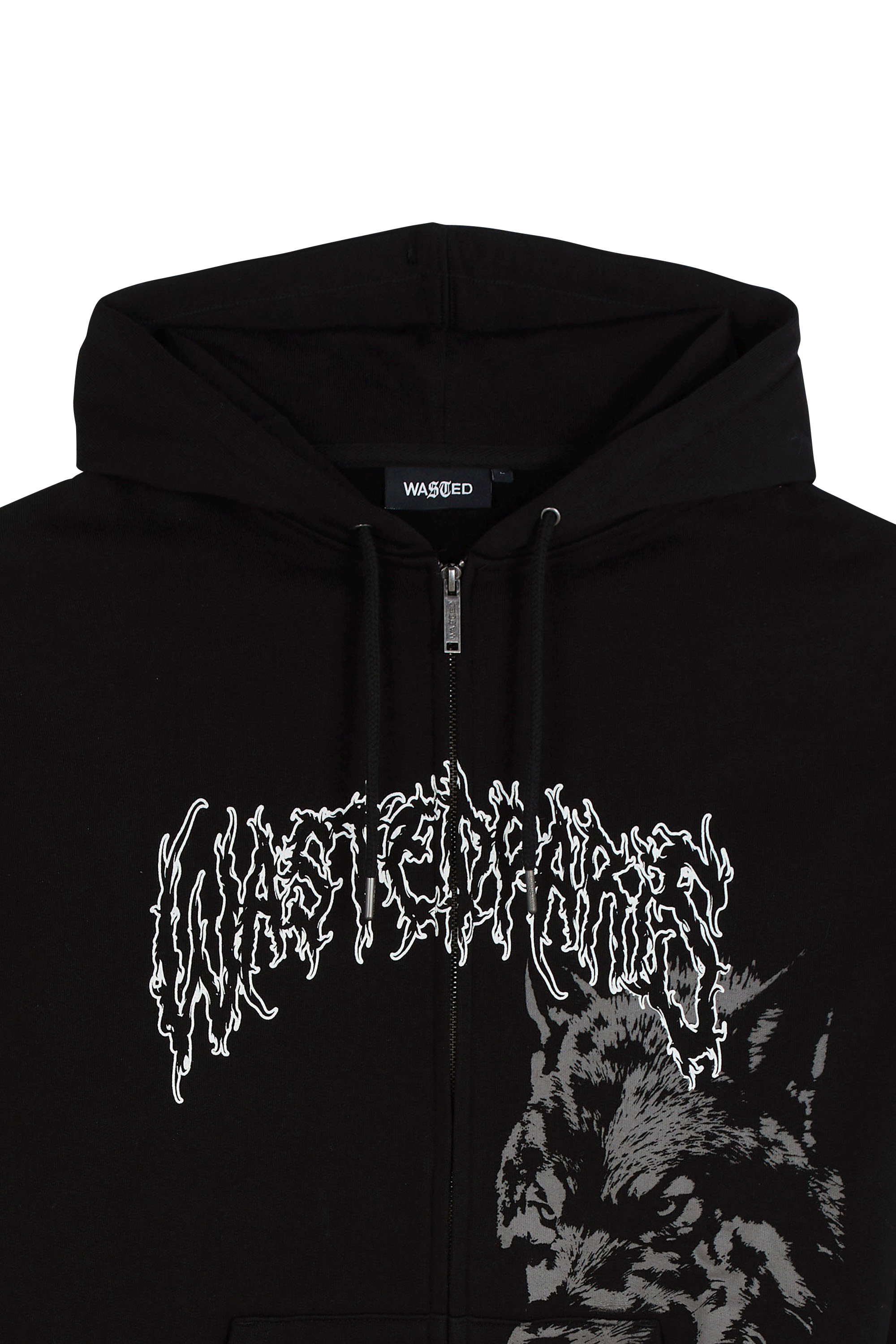 zip-up hoodie Black