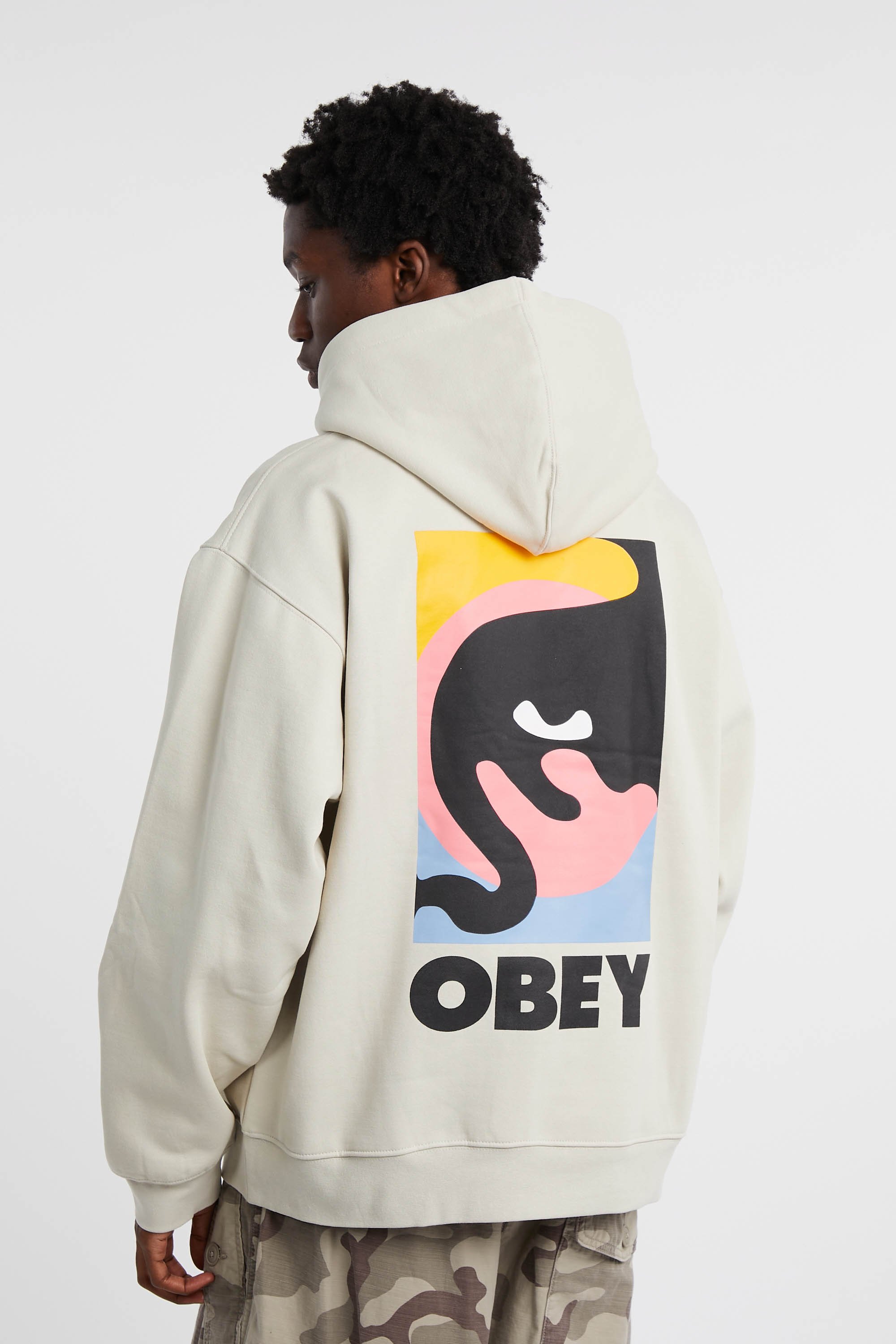Hoodie | Beige OBEY Homme