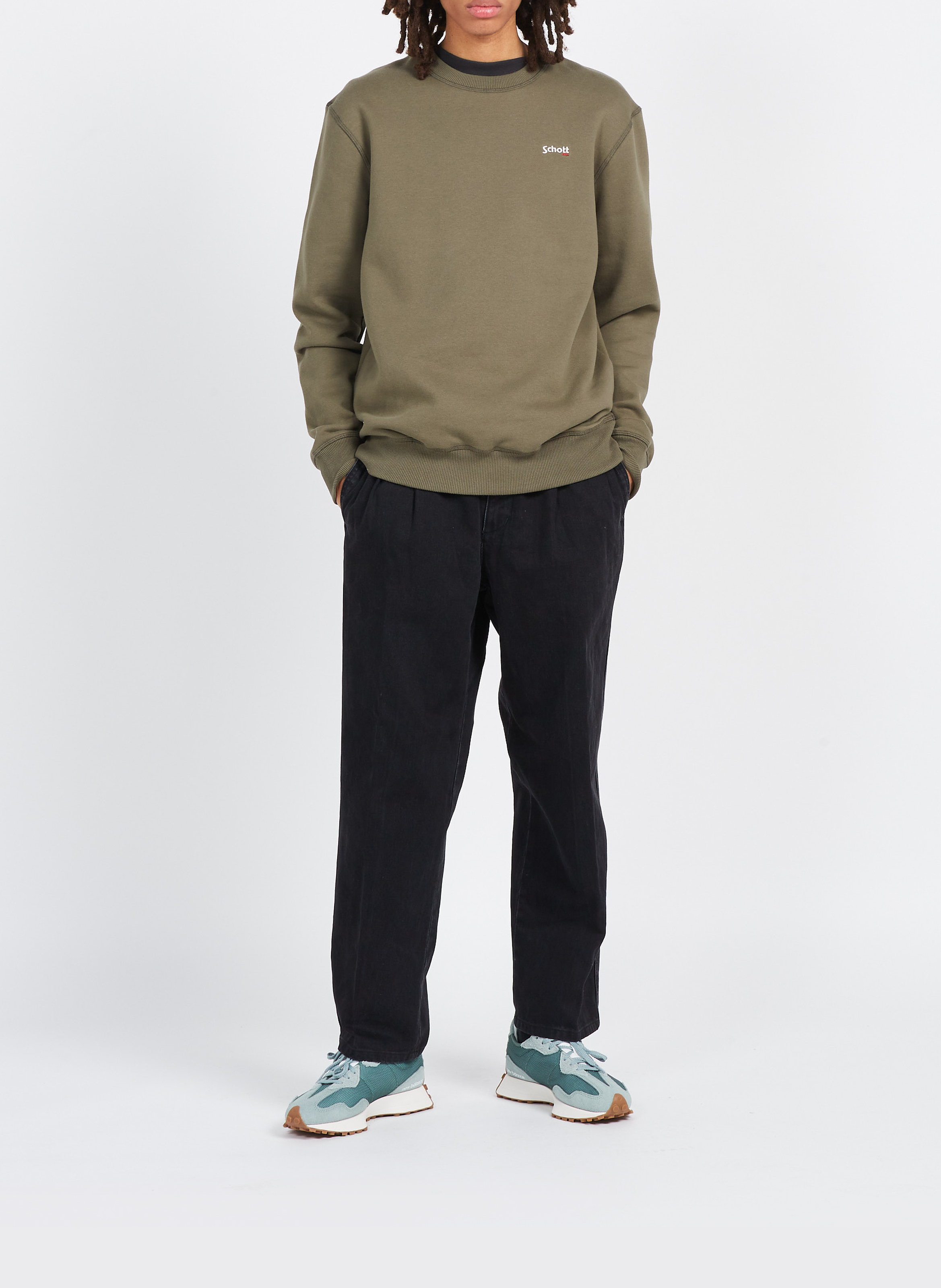Sweatshirt SCHOTT Green