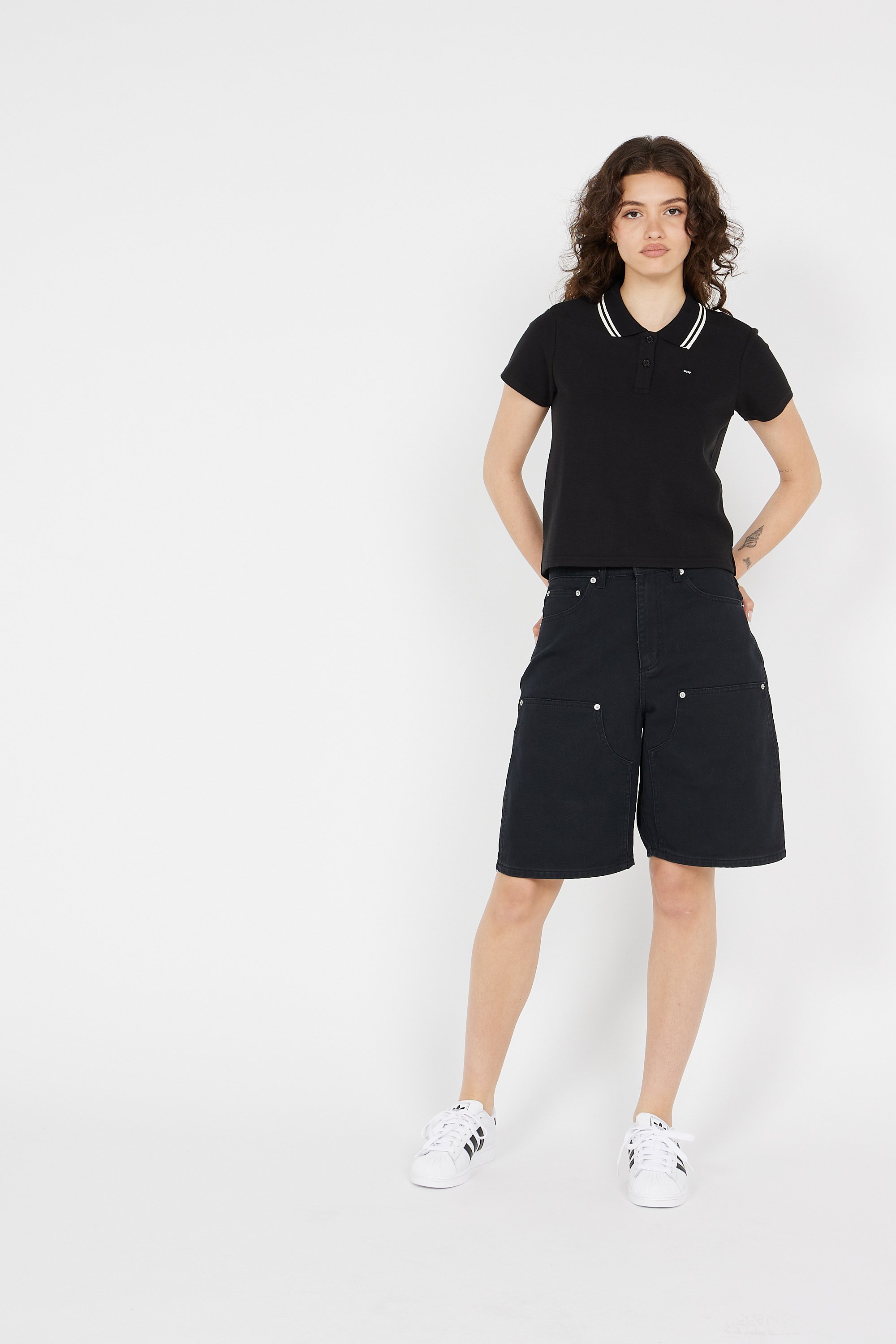 Polo shirt OBEY Black