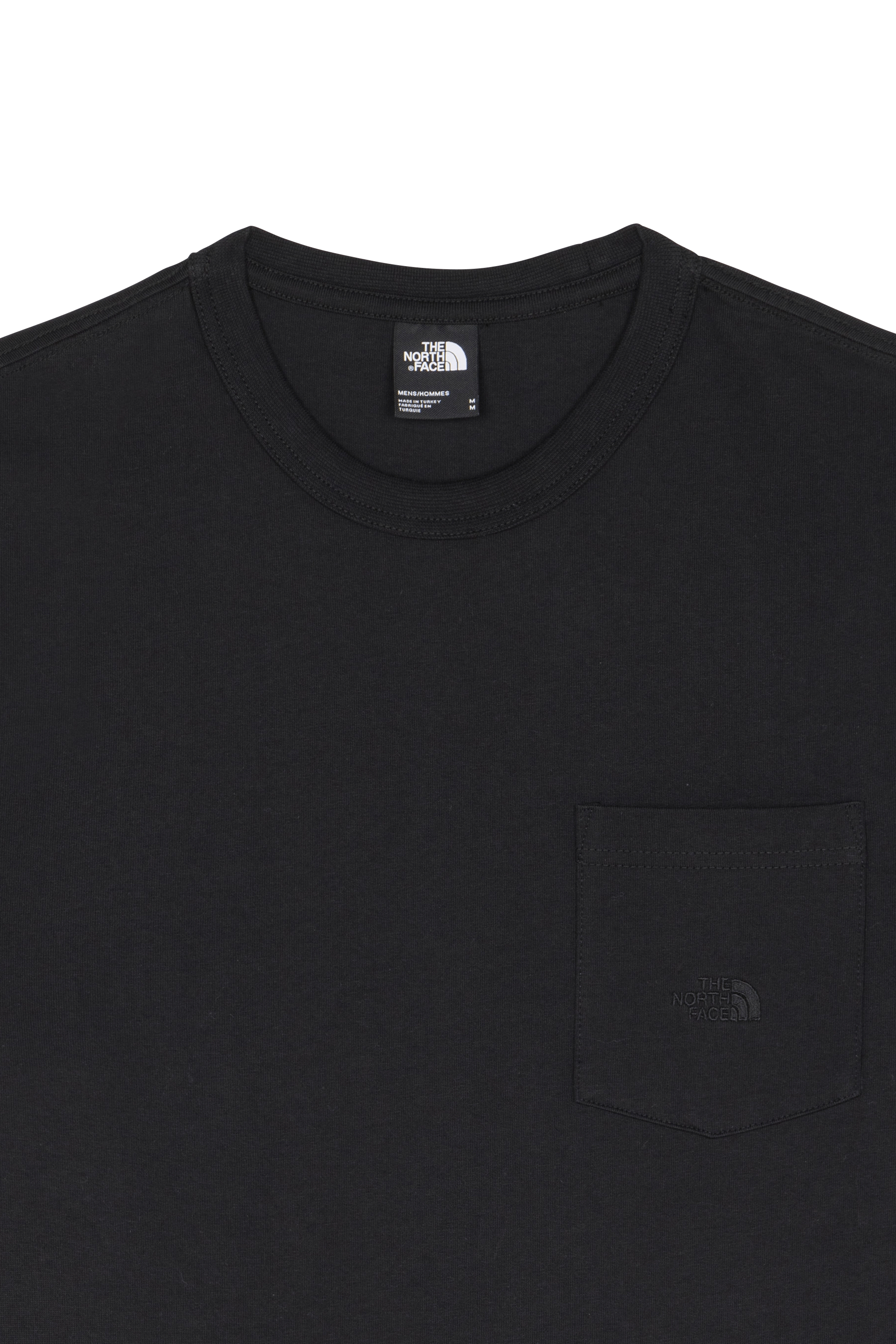 Regular-fit round-neck cotton T-shirt Black
