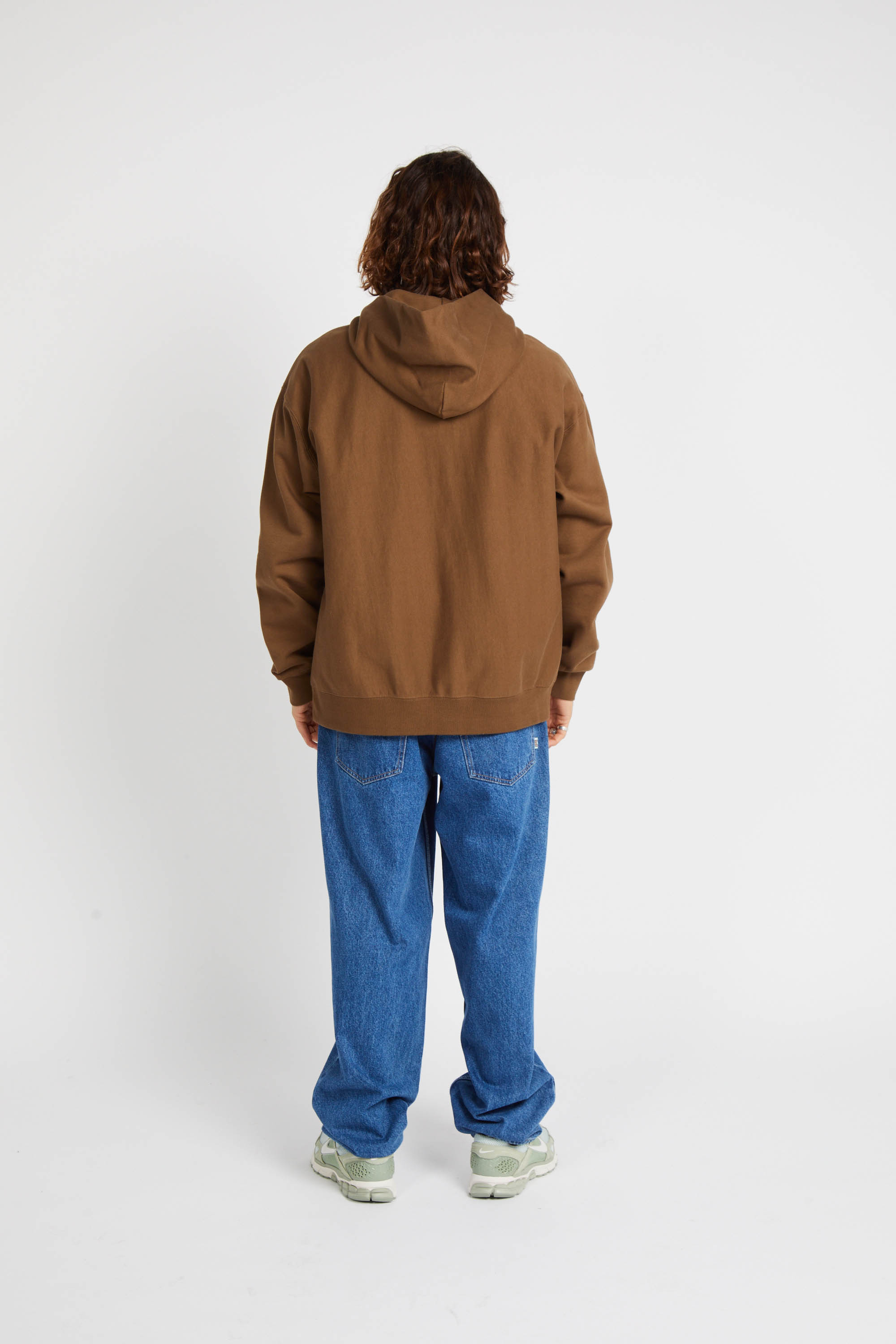 Hoodie zippé Marron